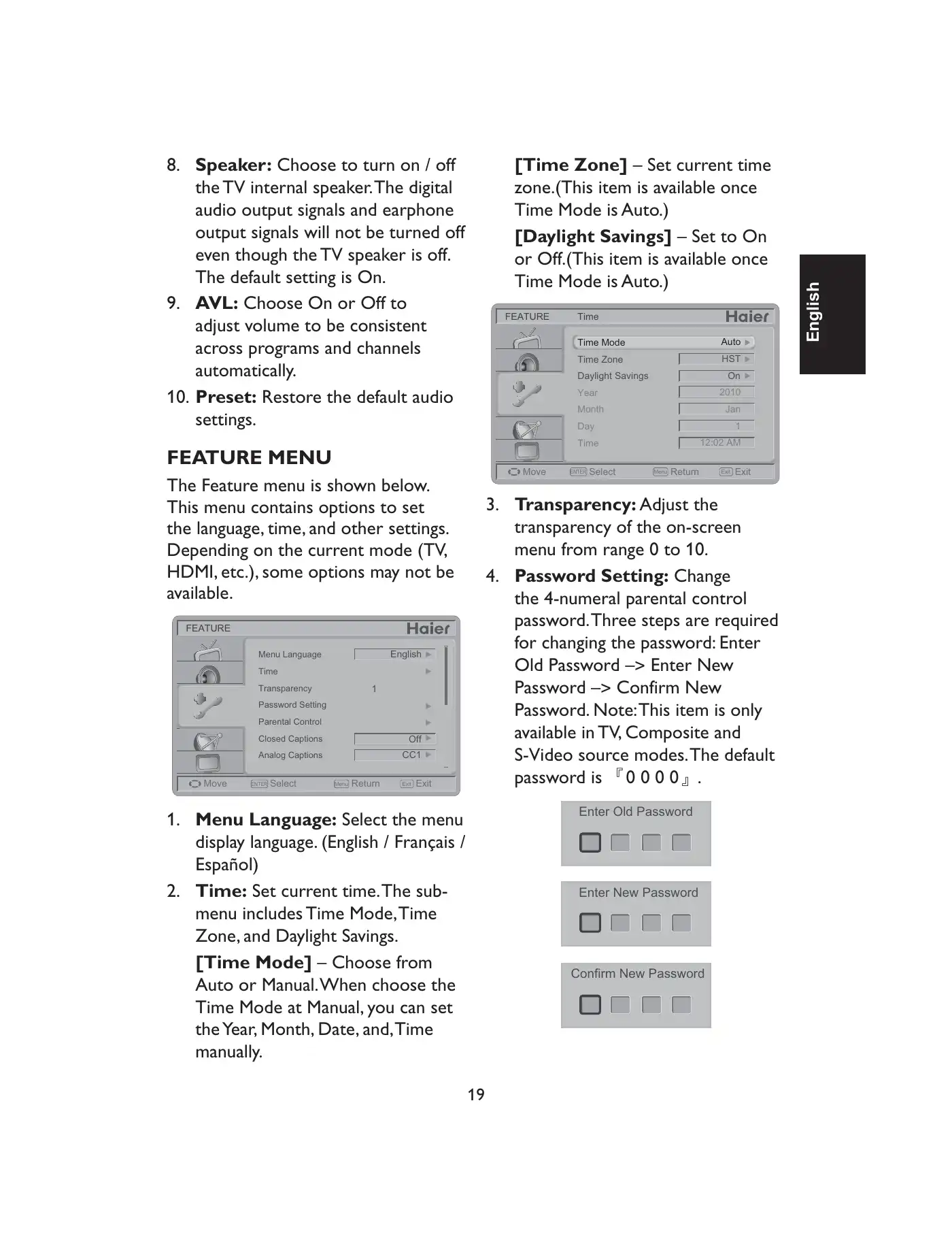 Haier HL22XLT2 Owner's Manual Manual pdf 21 page image