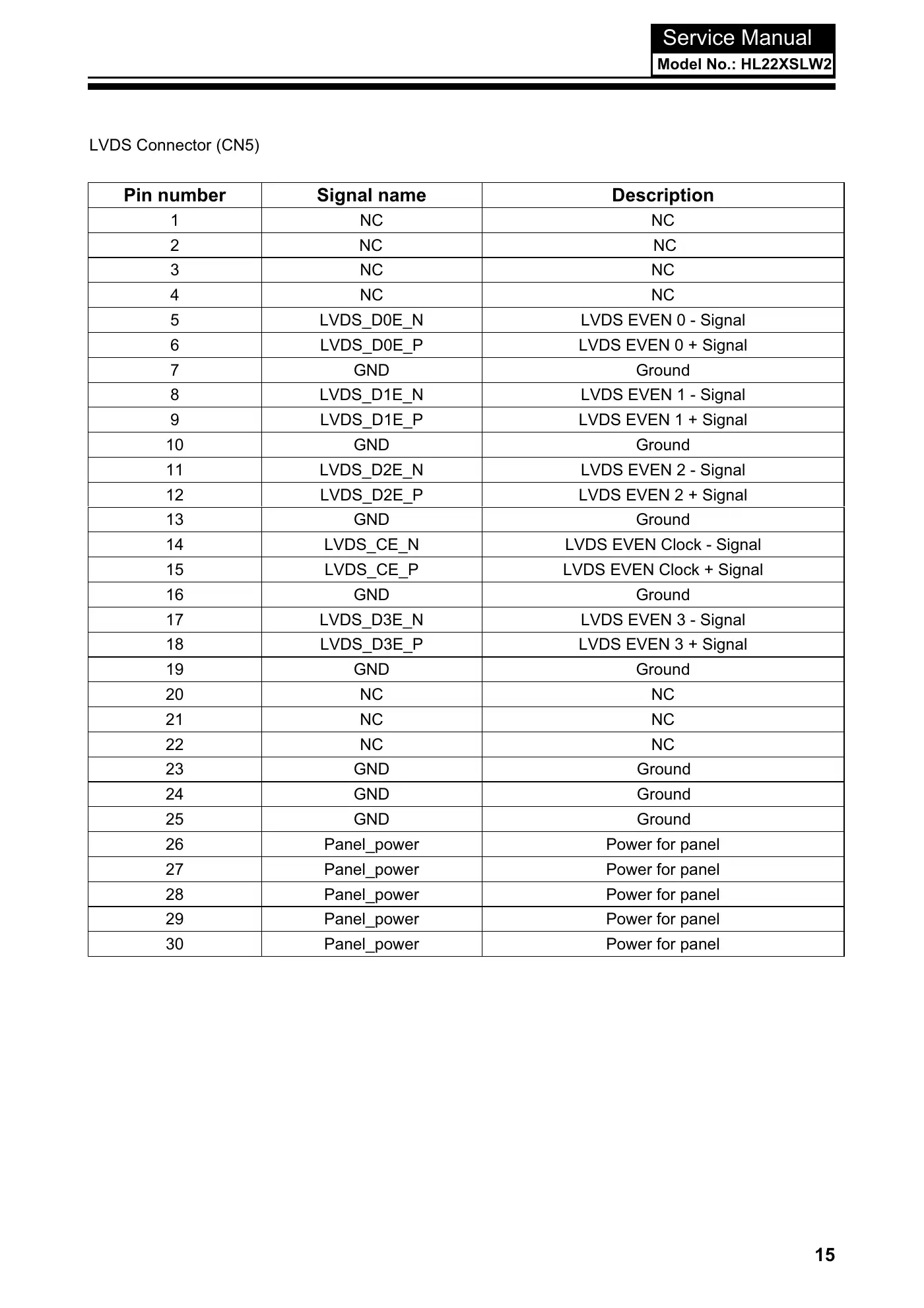 Haier HL22XSLW2 Service Manual Manual pdf 16 page image