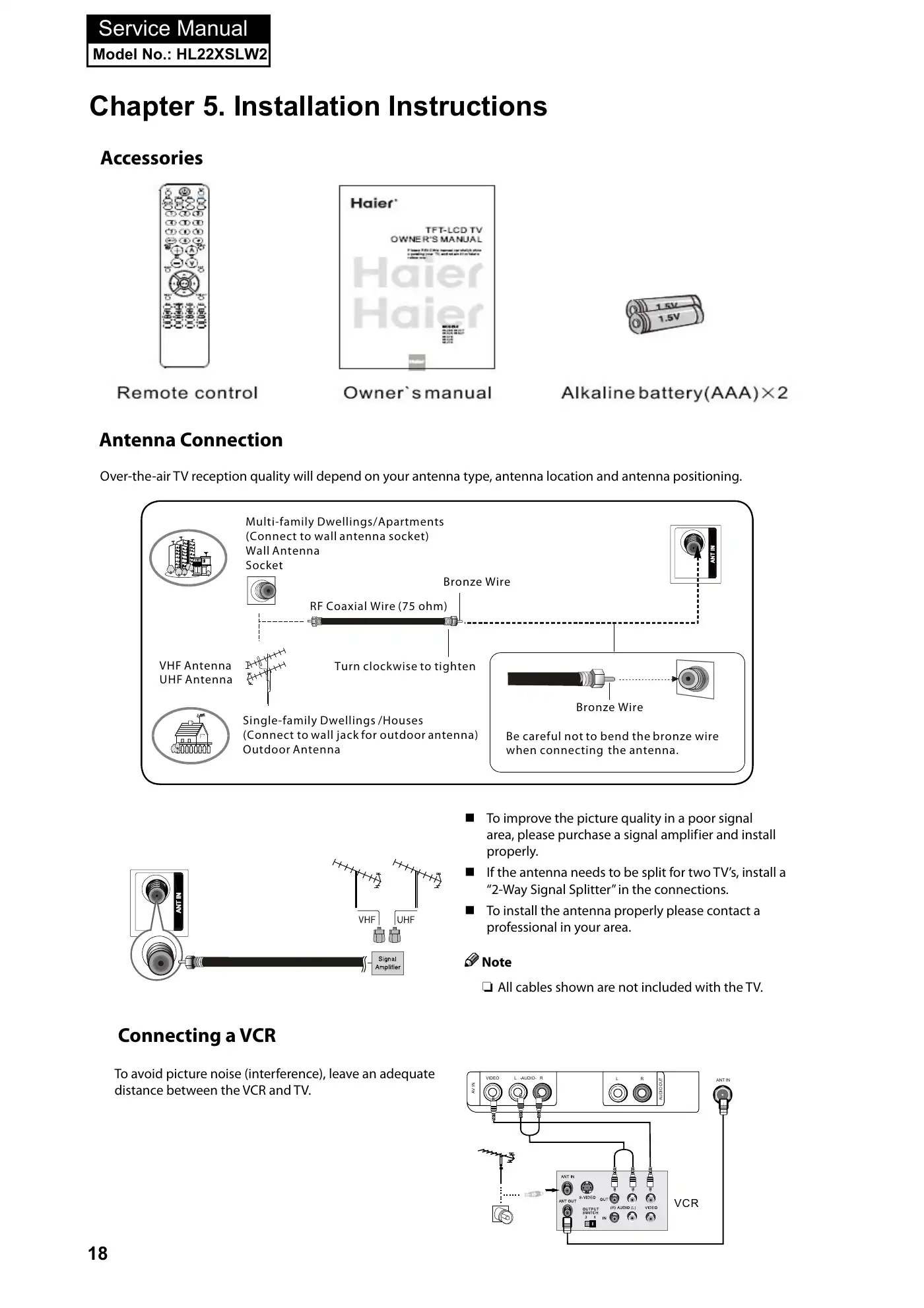 Haier HL22XSLW2 Service Manual Manual pdf 19 page image