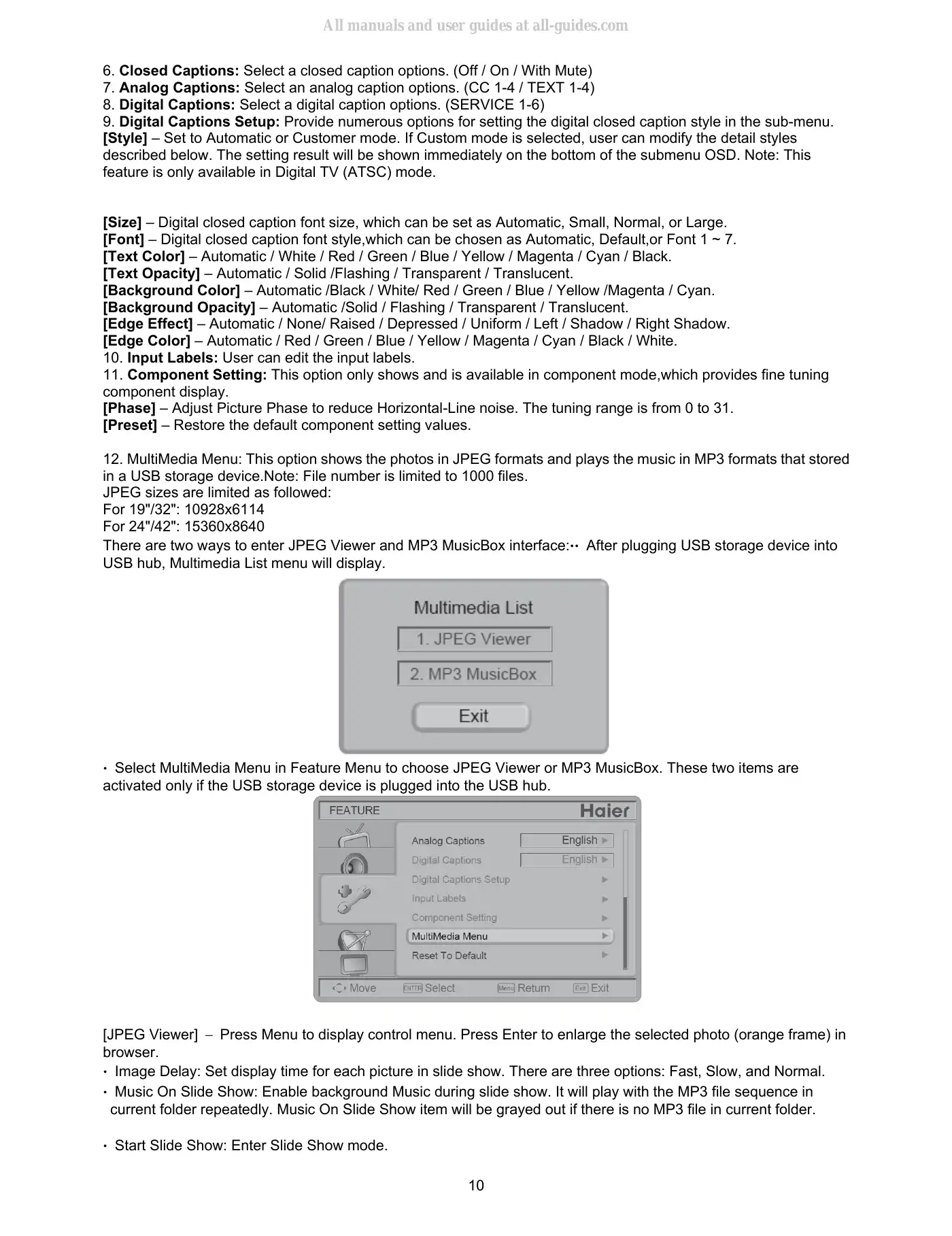 Haier HL24XD2 Service Manual Manual pdf 10 page image