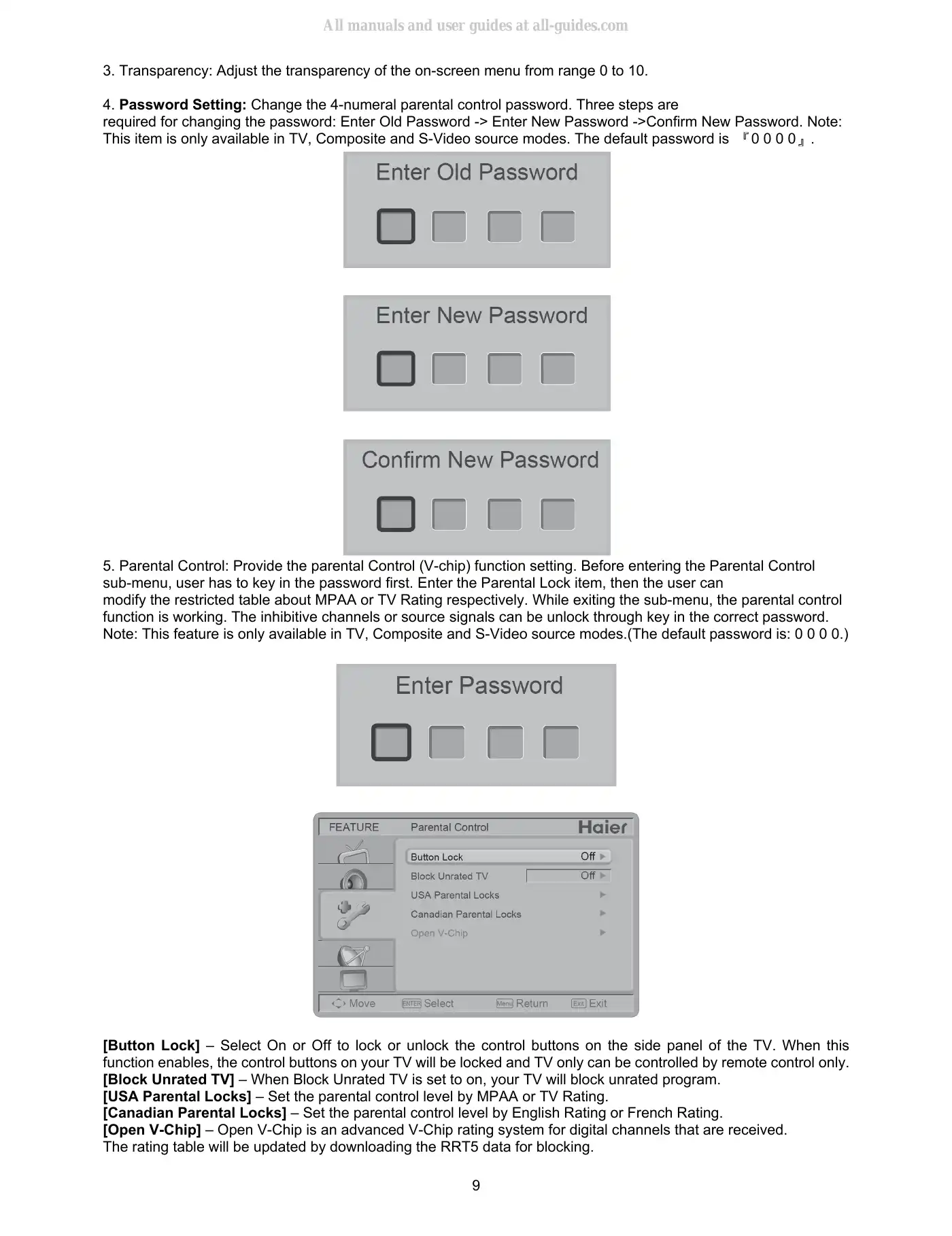 Haier HL24XD2 Service Manual Manual pdf 9 page image