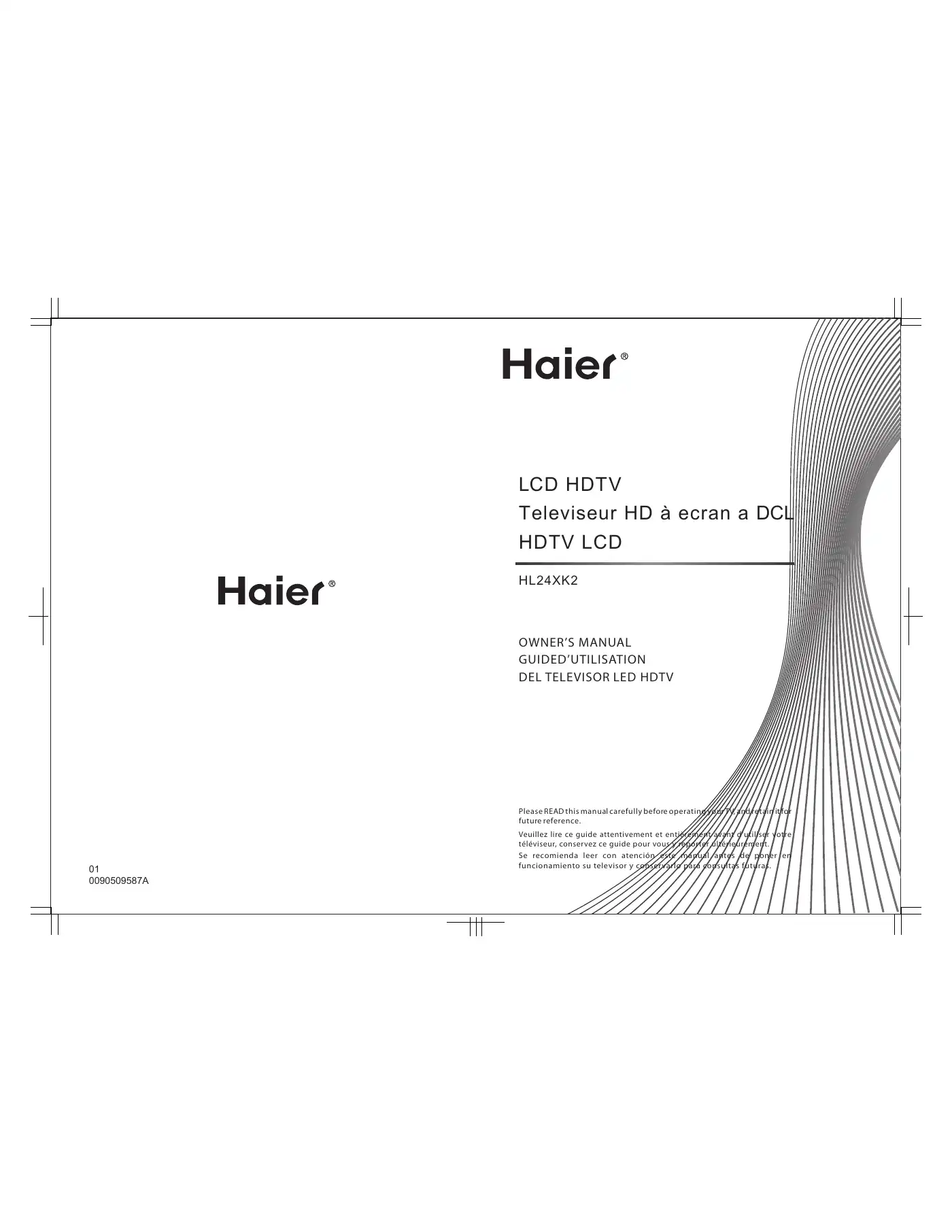 Haier HL24XK2 Owner's Manual Manual pdf 1 page image