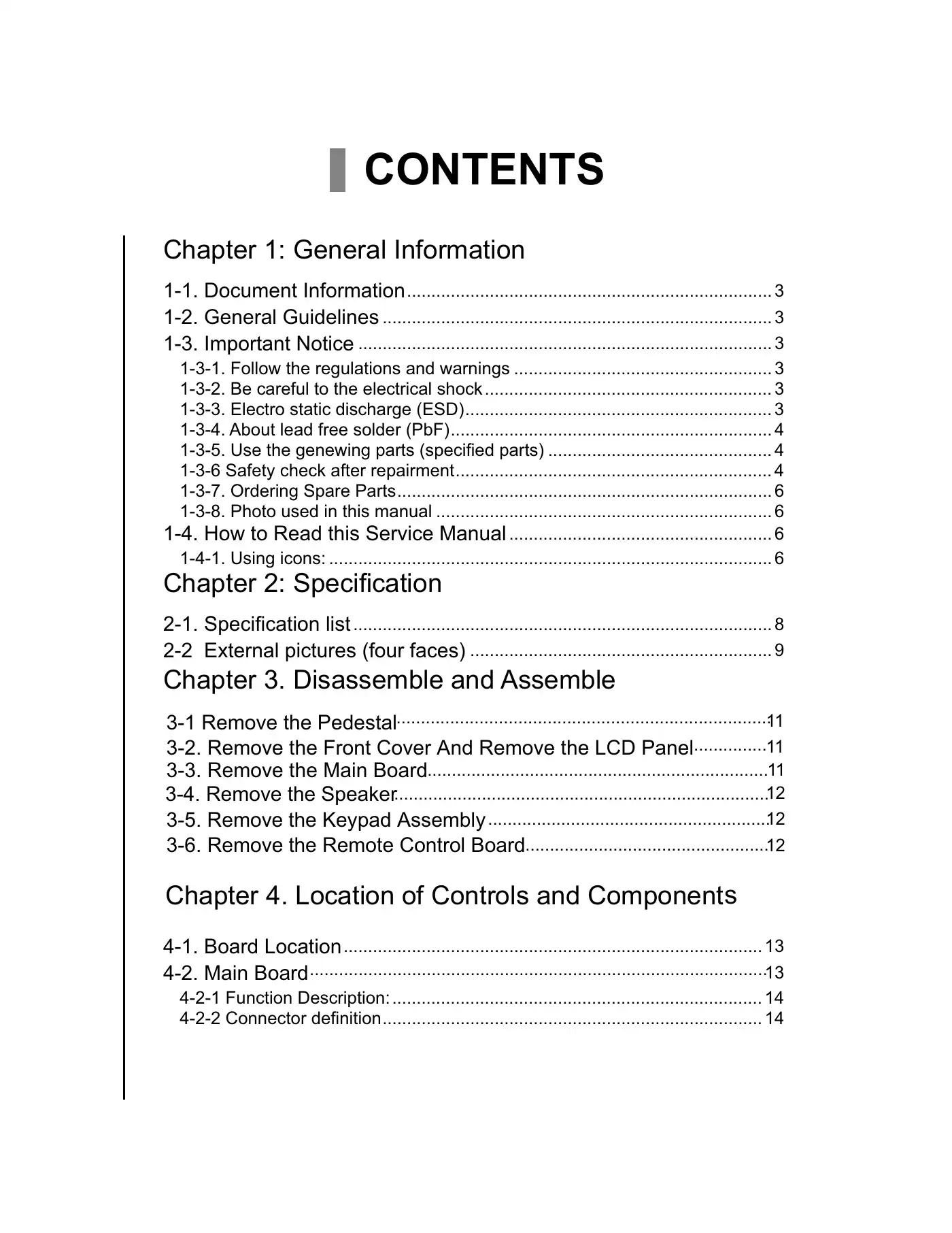 Haier HL24XK2 Service Manual Manual pdf 2 page image