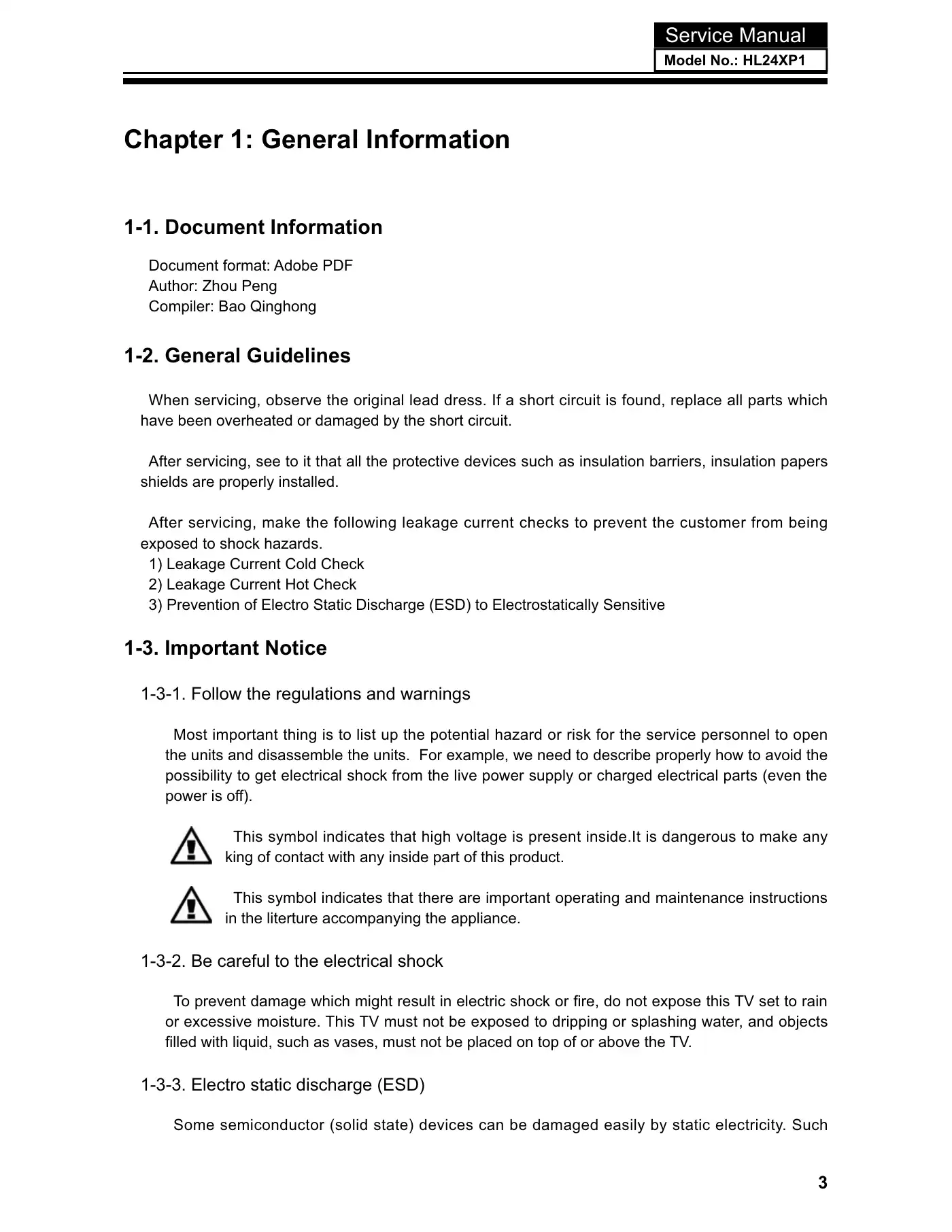Haier HL24XP1 Service Manual Manual pdf 4 page image