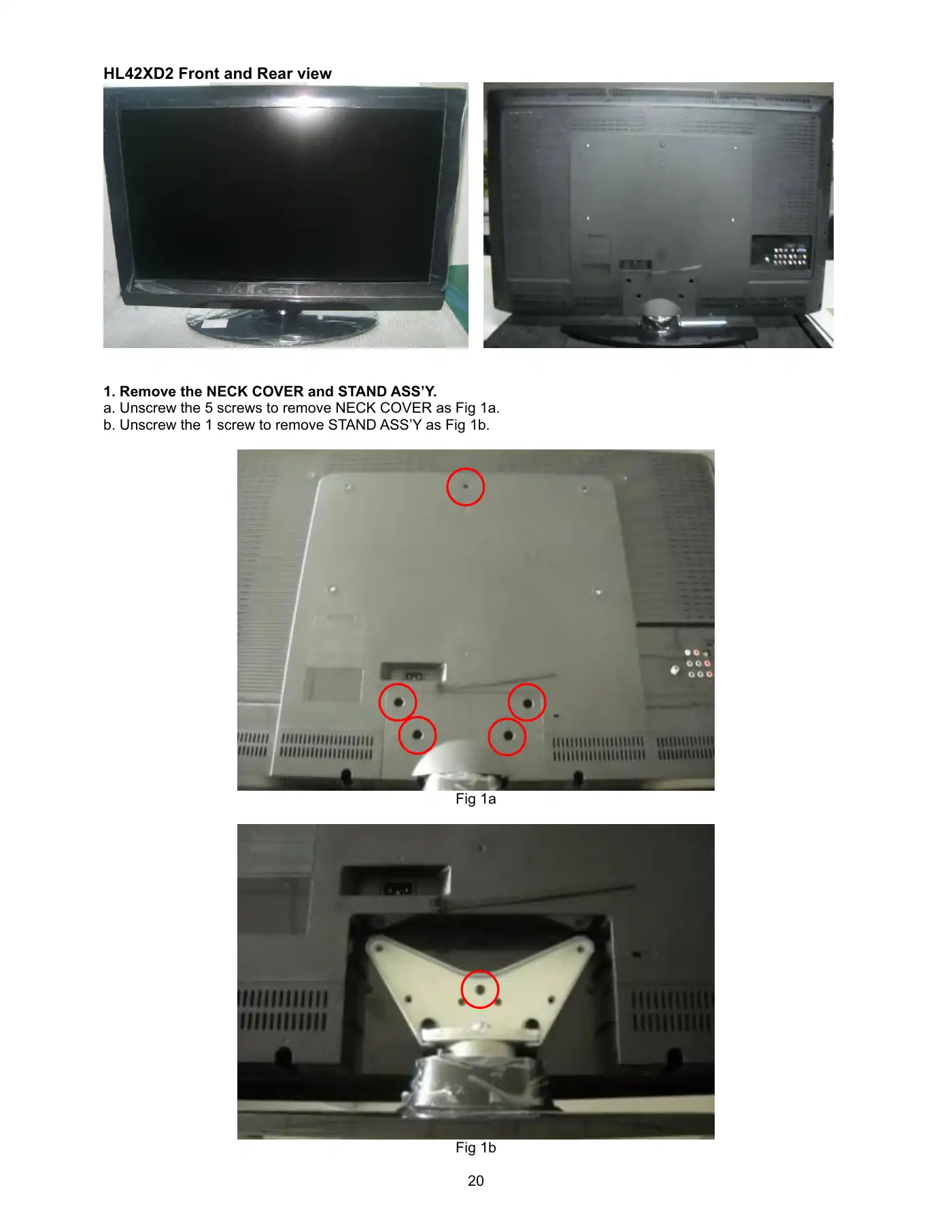 Haier HL32D2 Service Manual Manual pdf 20 page image