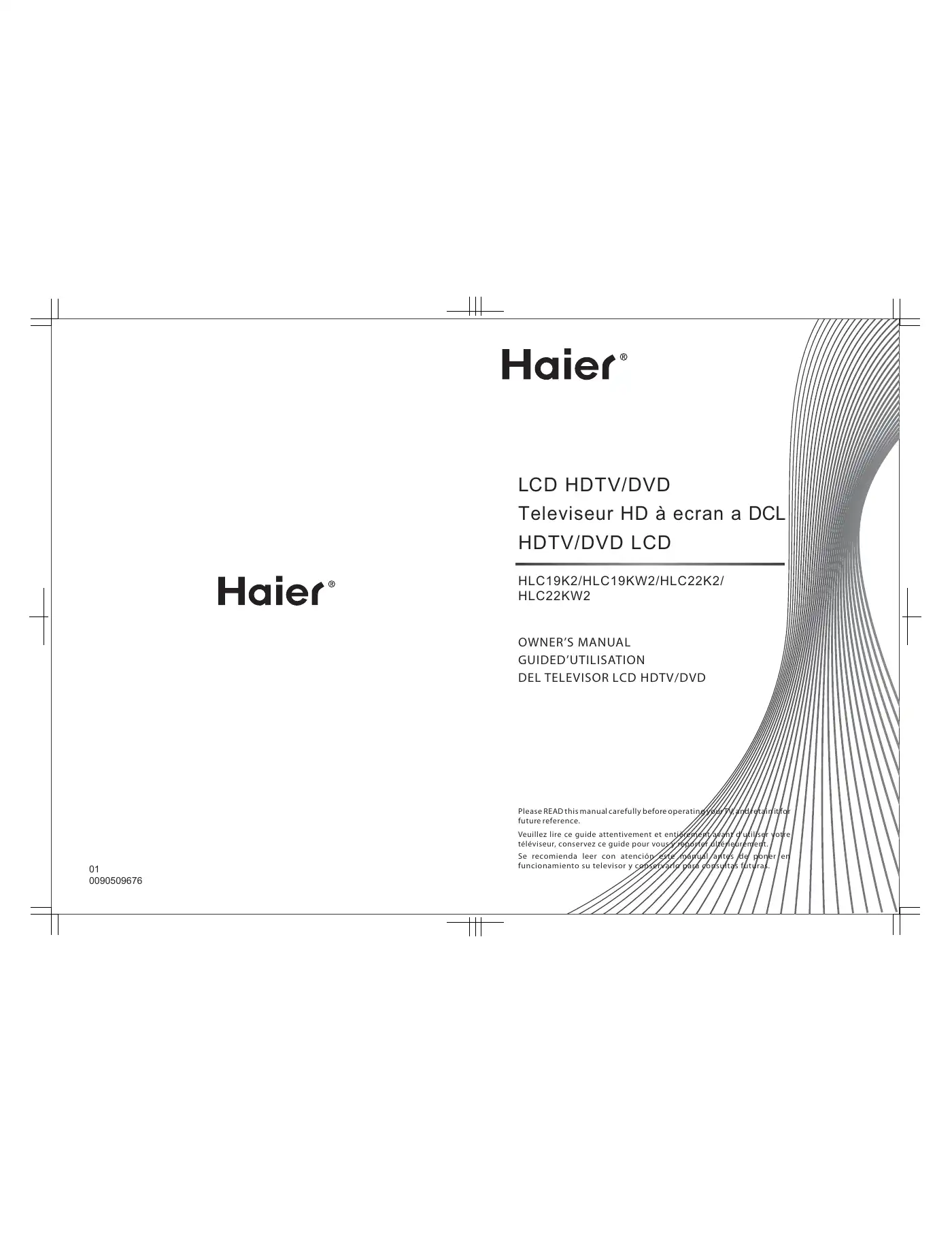 Haier HLC19K2 Owner's Manual Manual pdf 1 page image