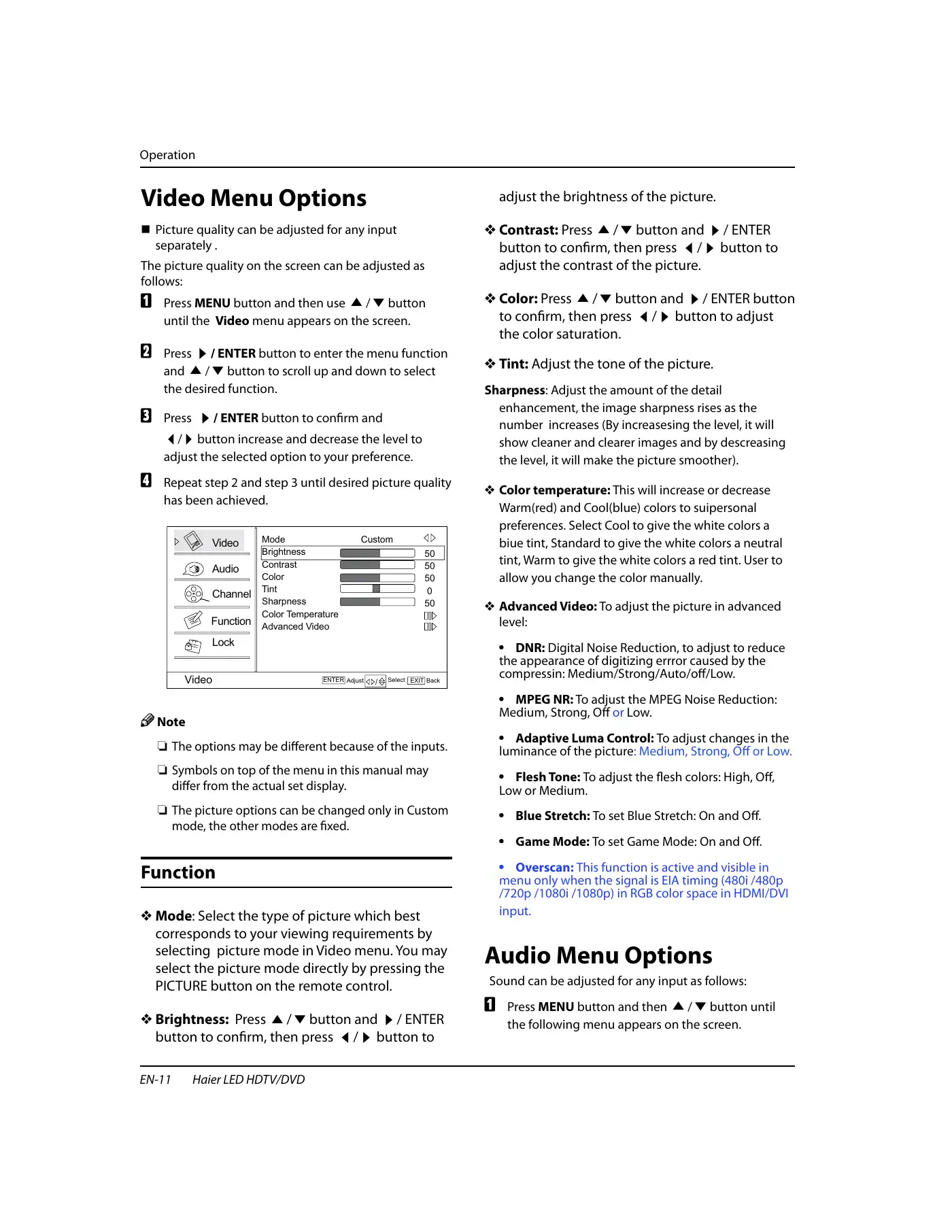Haier HLC24XSL2 Owner's Manual Manual pdf 12 page image