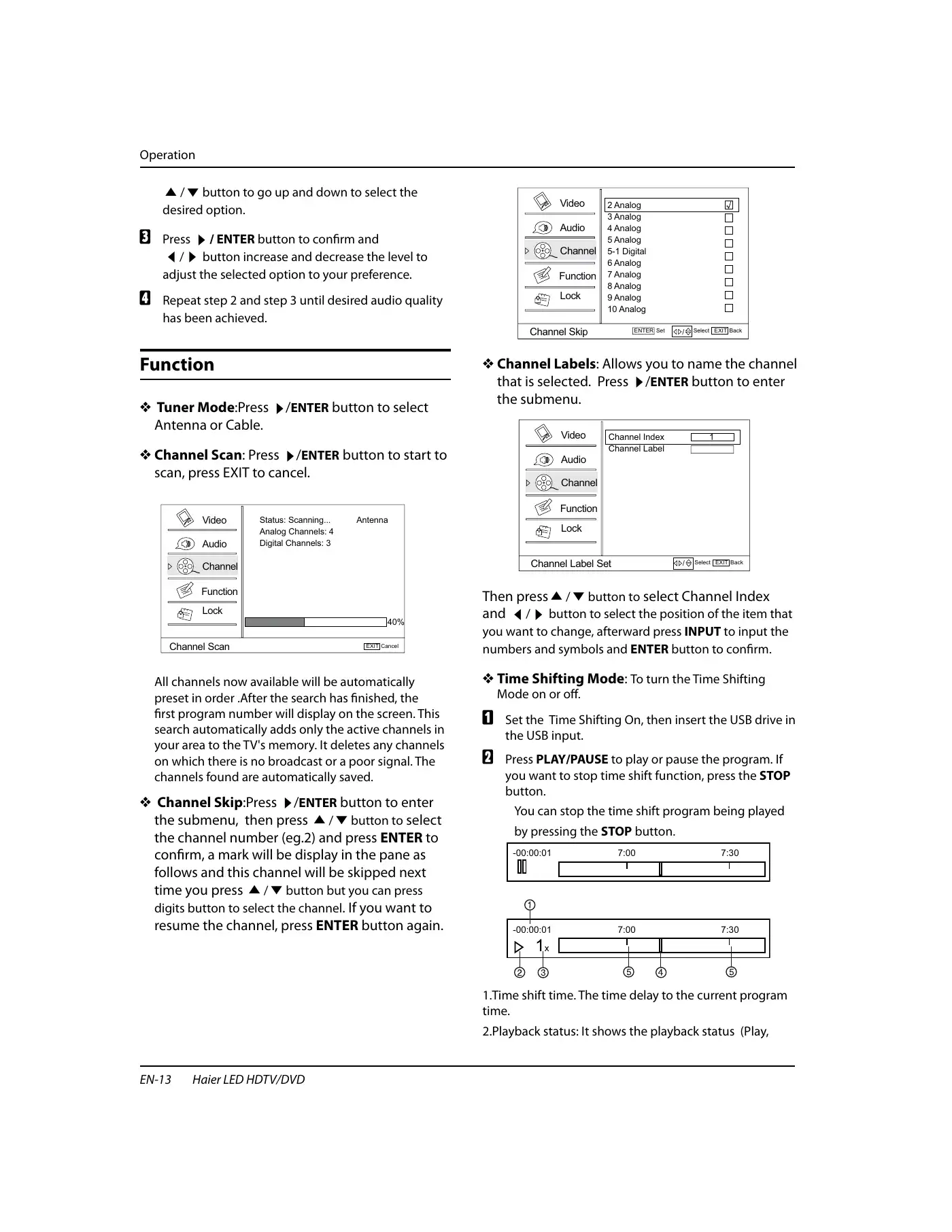 Haier HLC24XSL2 Owner's Manual Manual pdf 14 page image