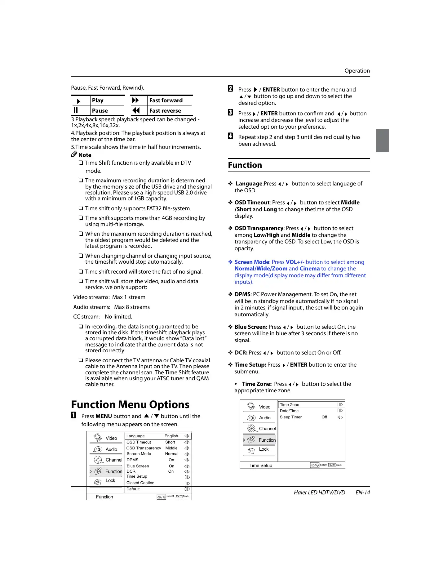 Haier HLC24XSL2 Owner's Manual Manual pdf 15 page image