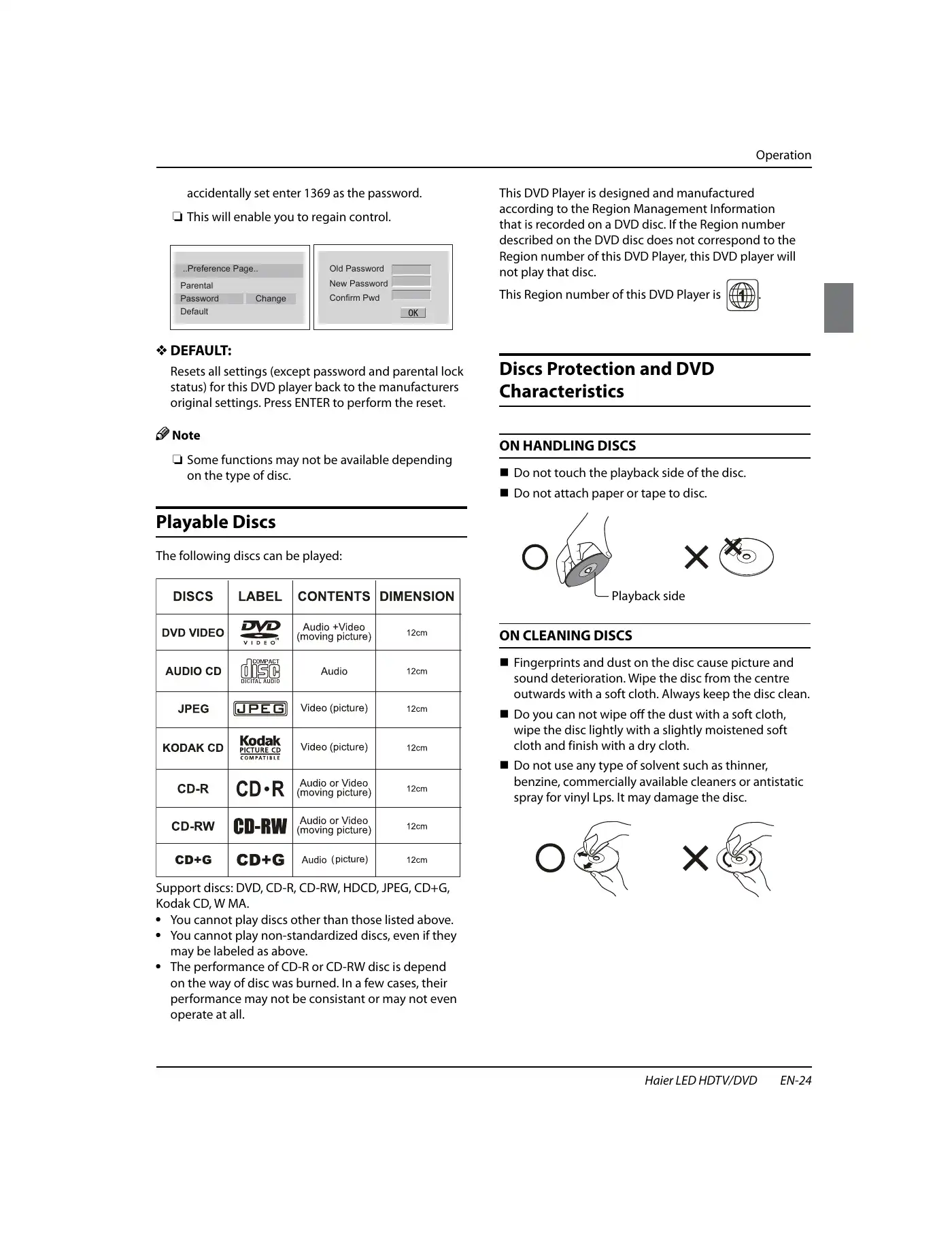 Haier HLC24XSL2 Owner's Manual Manual pdf 25 page image