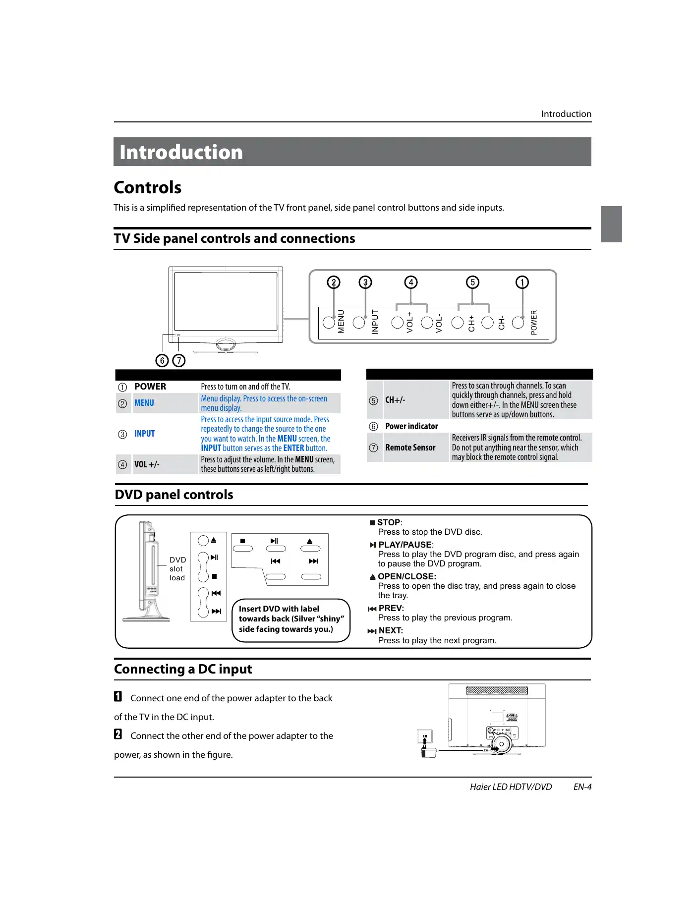 Haier HLC24XSL2 Owner's Manual Manual pdf 5 page image