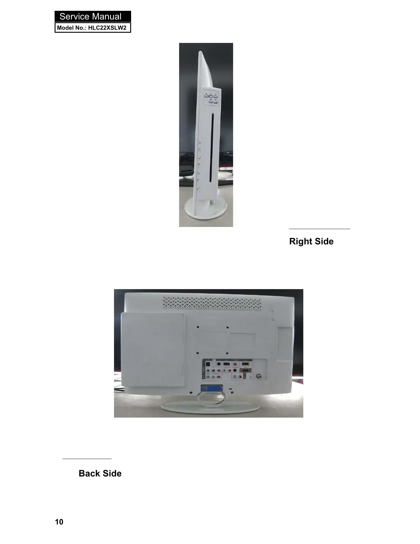 Haier HLC22XSLW2 Service Manual Manual pdf 11 page image