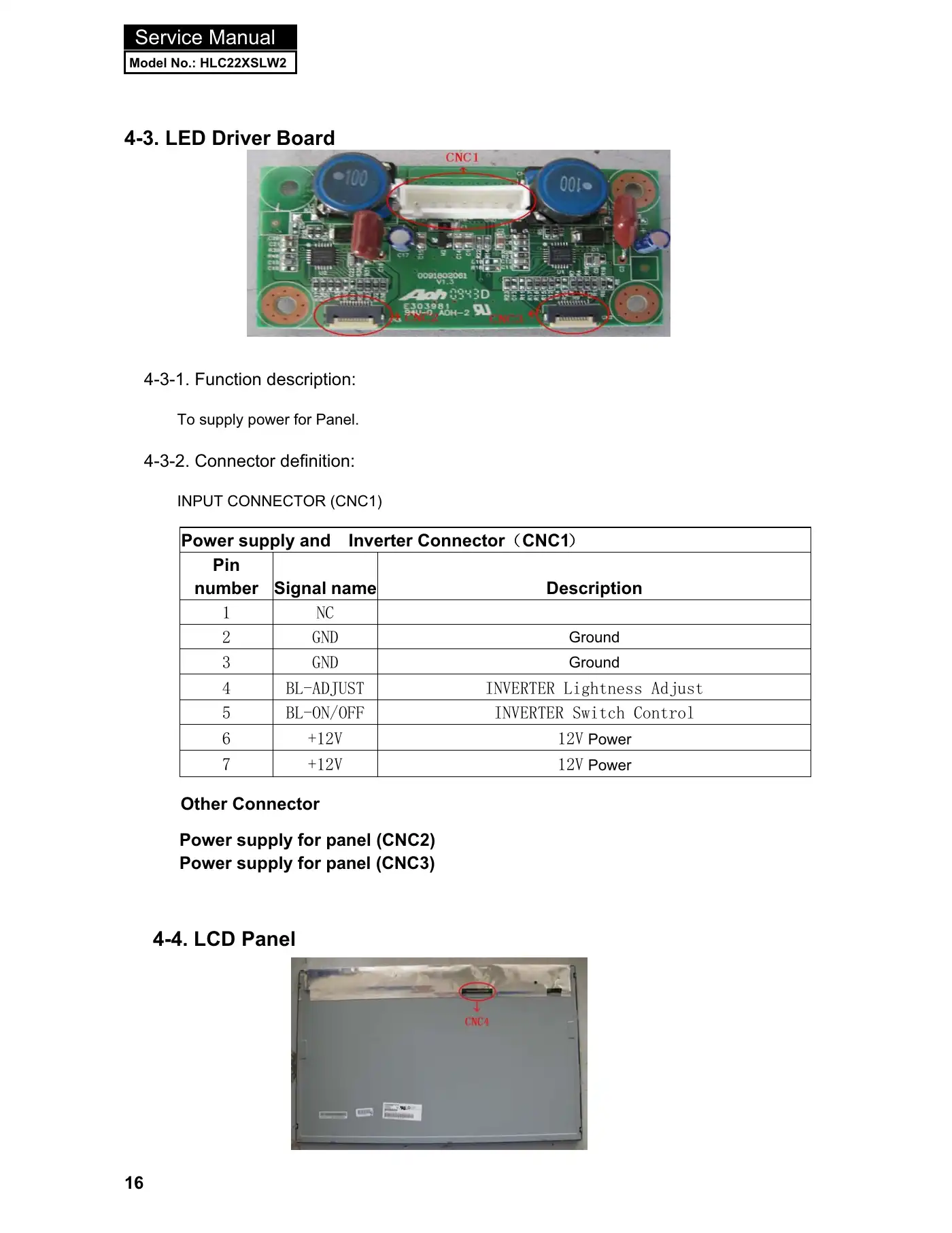 Haier HLC22XSLW2 Service Manual Manual pdf 17 page image