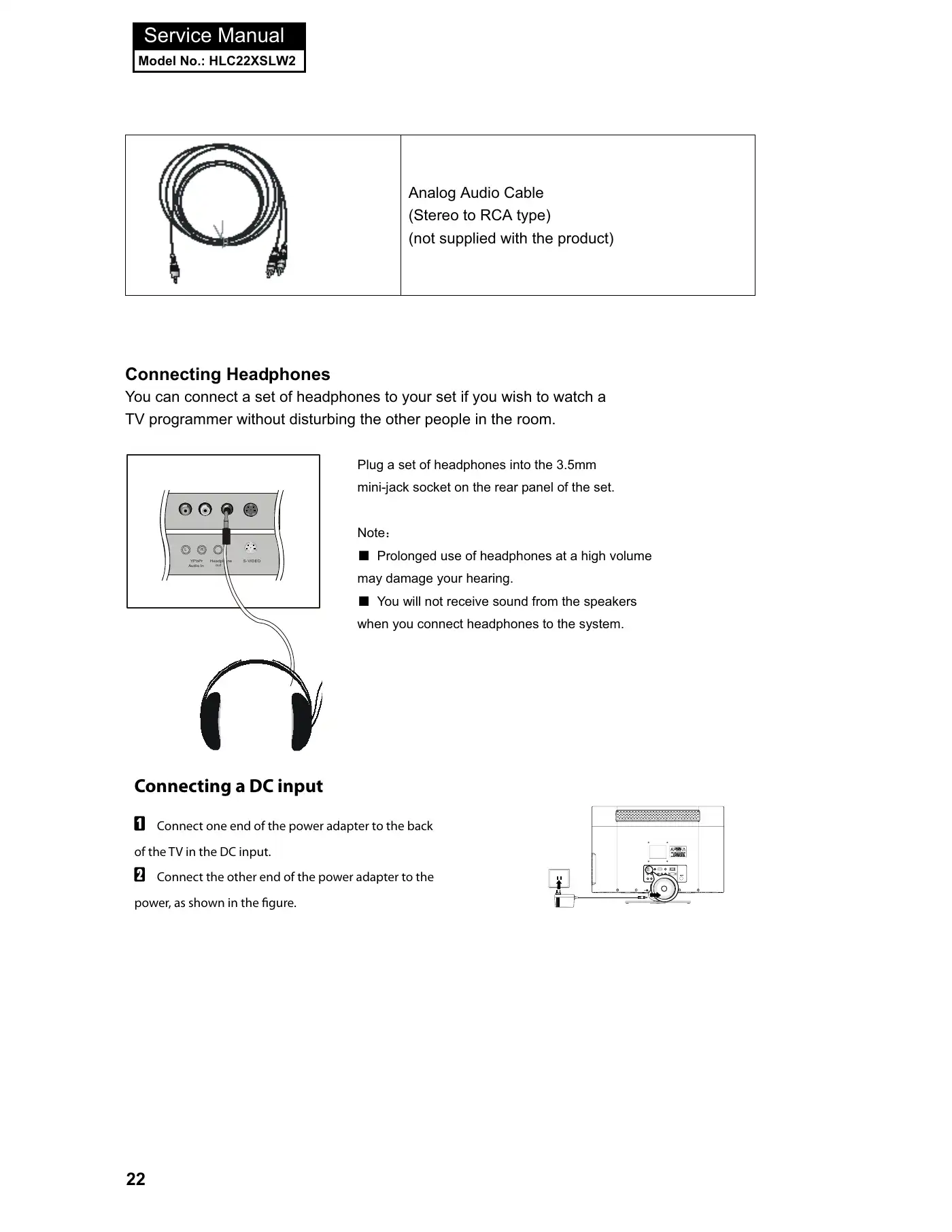 Haier HLC22XSLW2 Service Manual Manual pdf 23 page image