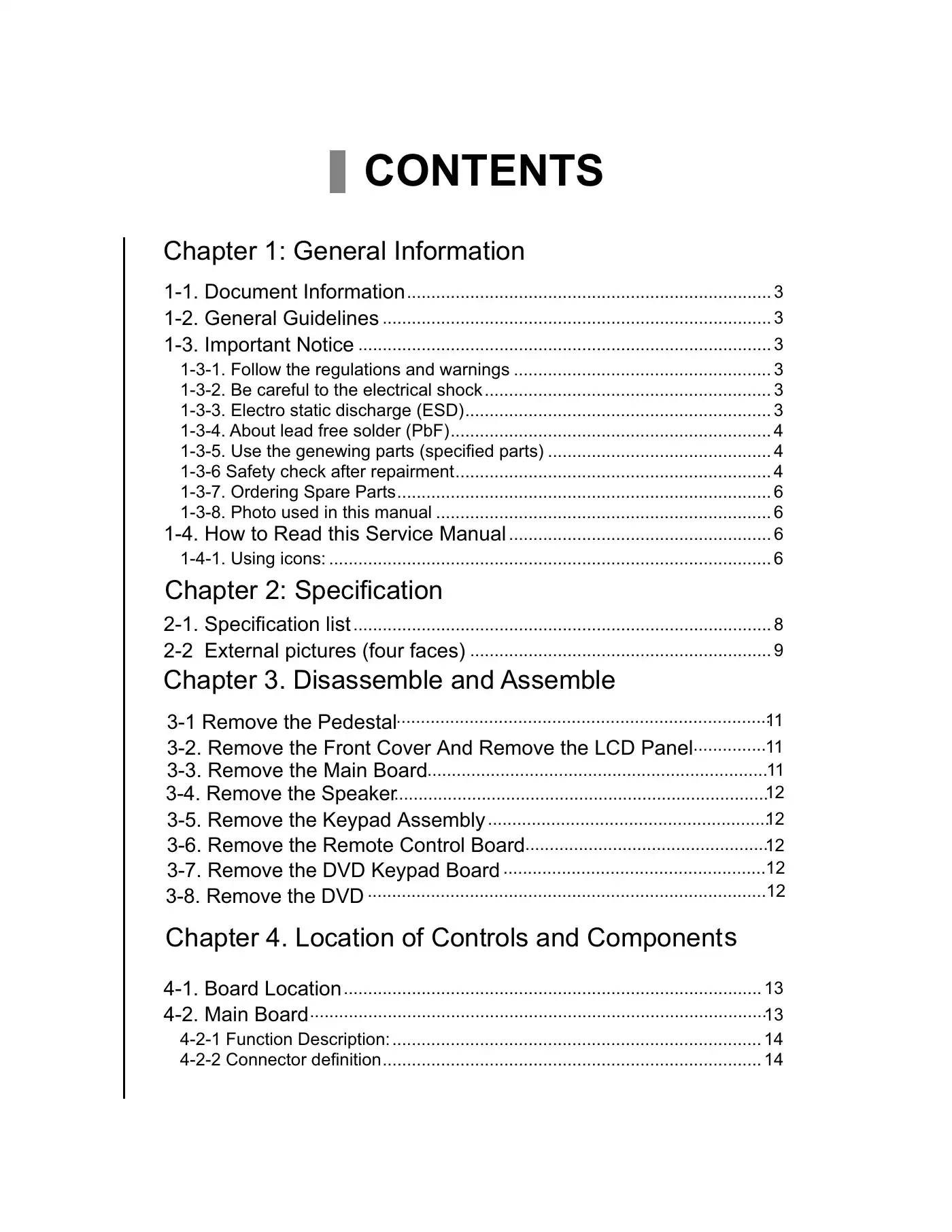 Haier HLC22XSLW2 Service Manual Manual pdf 2 page image