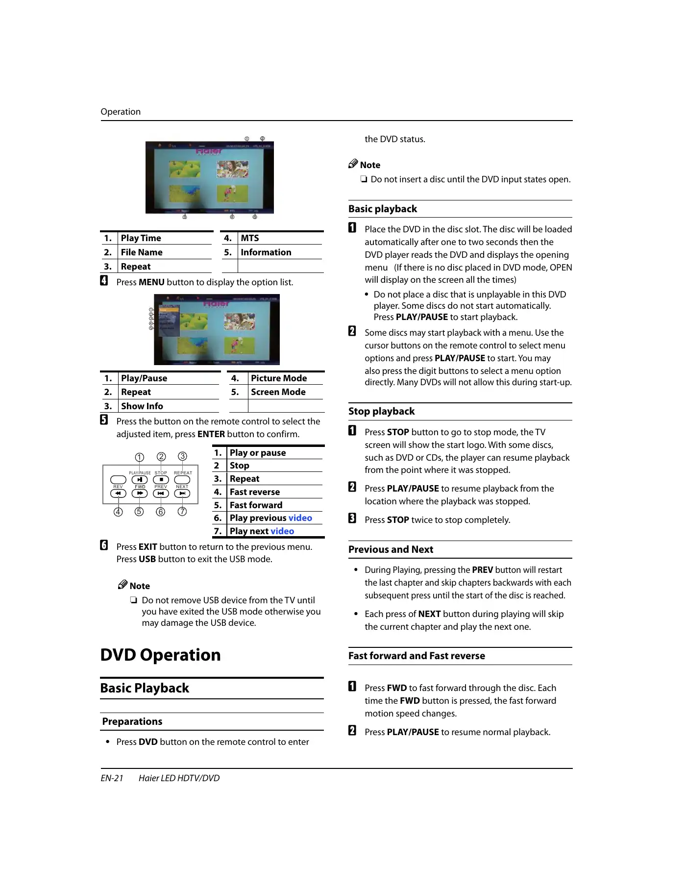 Haier HLC22XSLW2 Important Safety Instructions Manual Manual pdf 21 page image