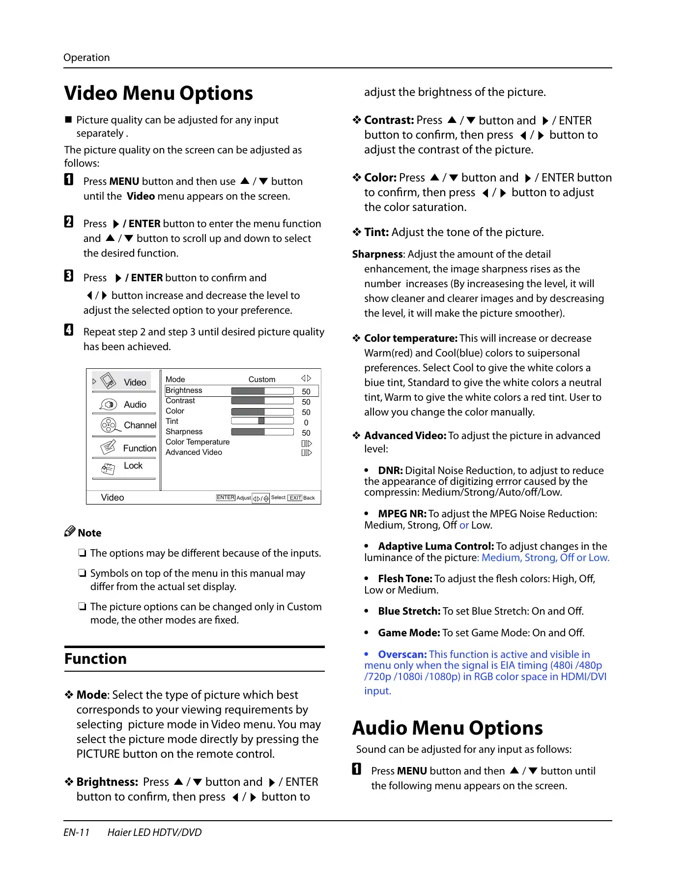 Haier HLC24XK2 Owner's Manual Manual pdf 12 page image