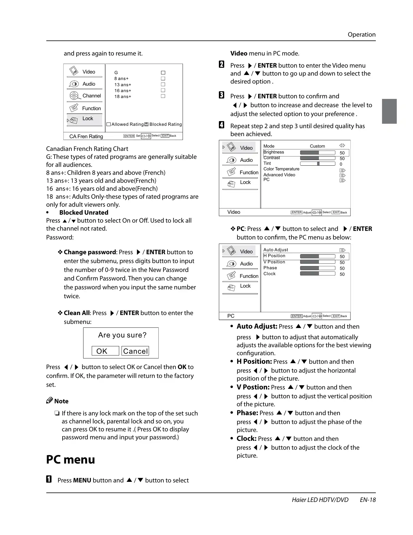 Haier HLC24XK2 Owner's Manual Manual pdf 19 page image