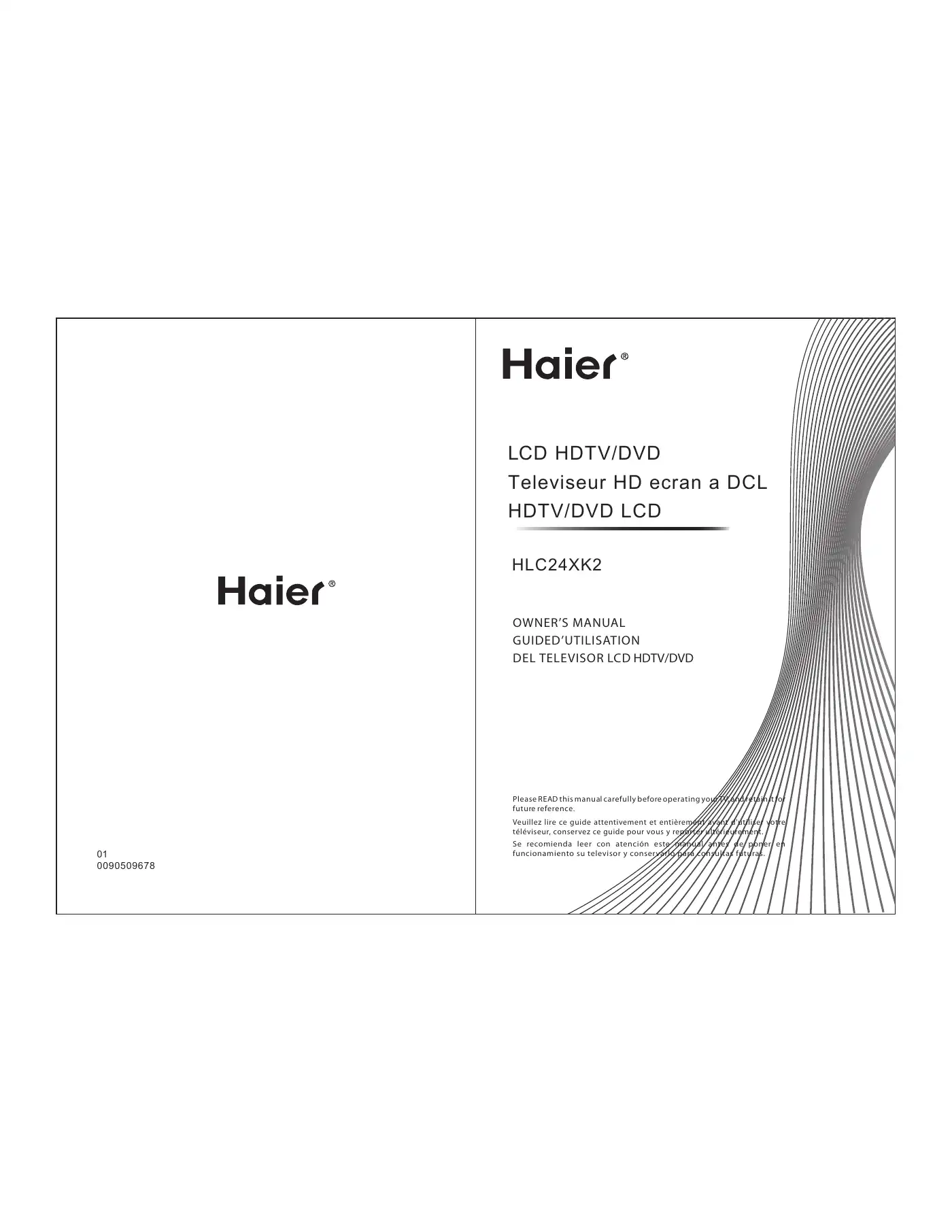 Haier HLC24XK2 Owner's Manual Manual pdf 1 page image