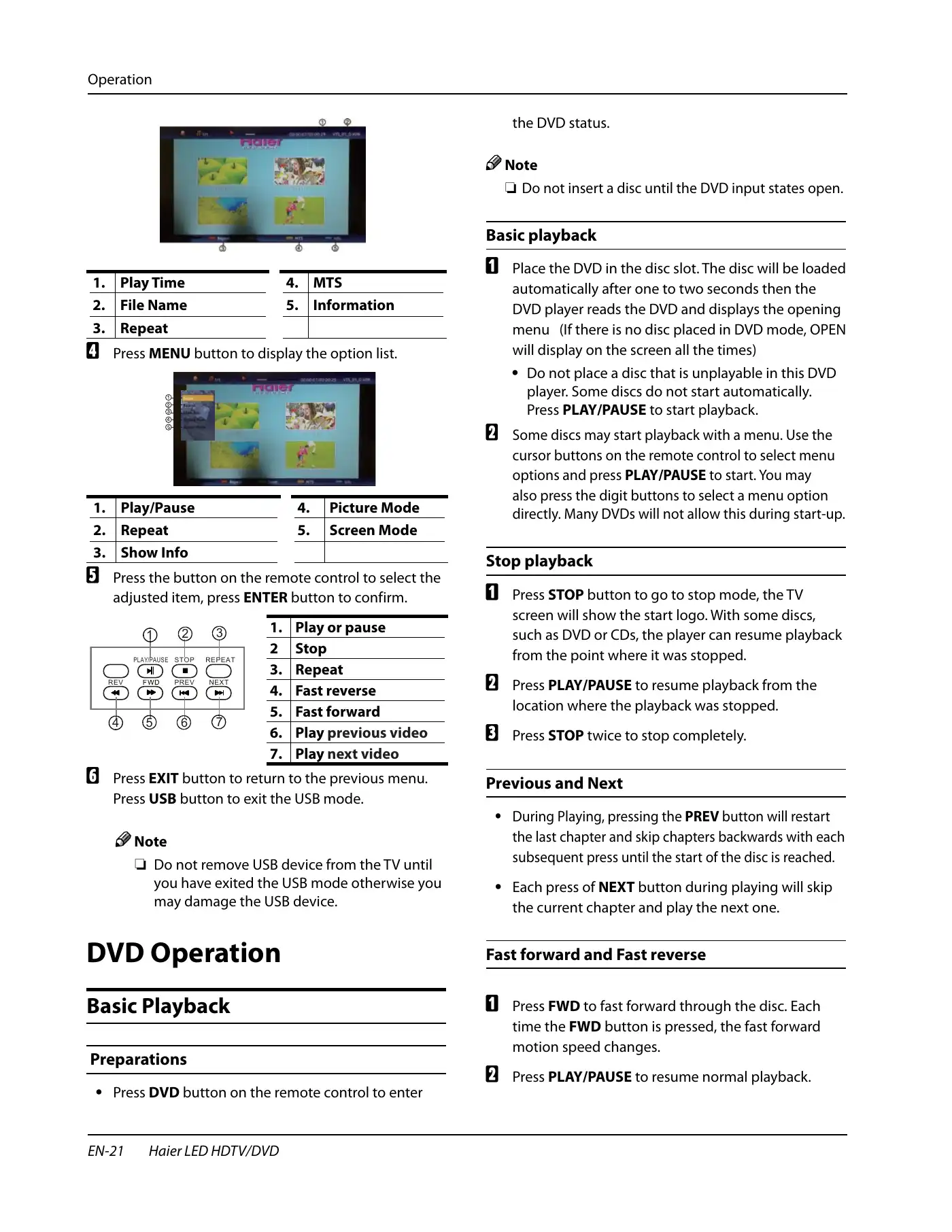 Haier HLC24XK2 Owner's Manual Manual pdf 22 page image