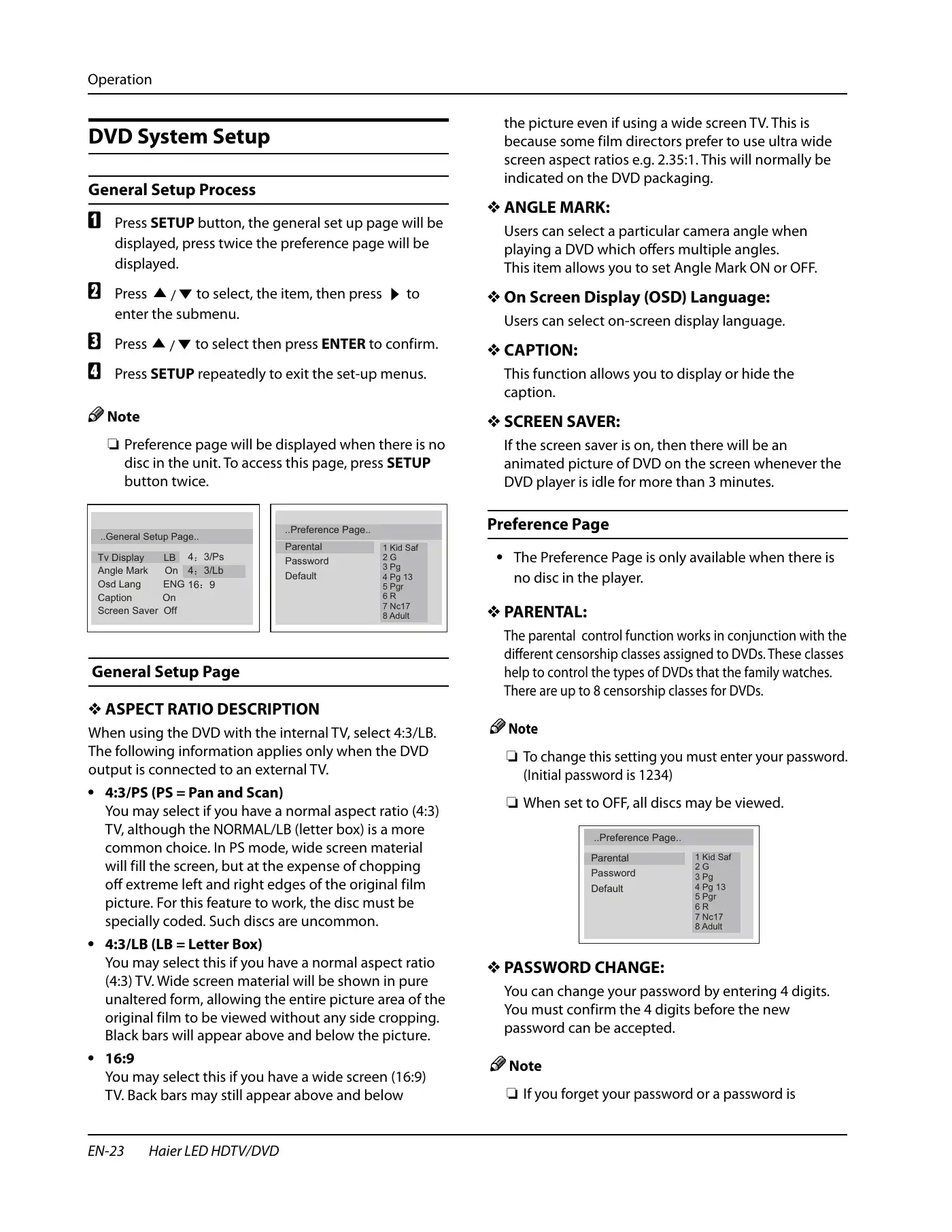 Haier HLC24XK2 Owner's Manual Manual pdf 24 page image