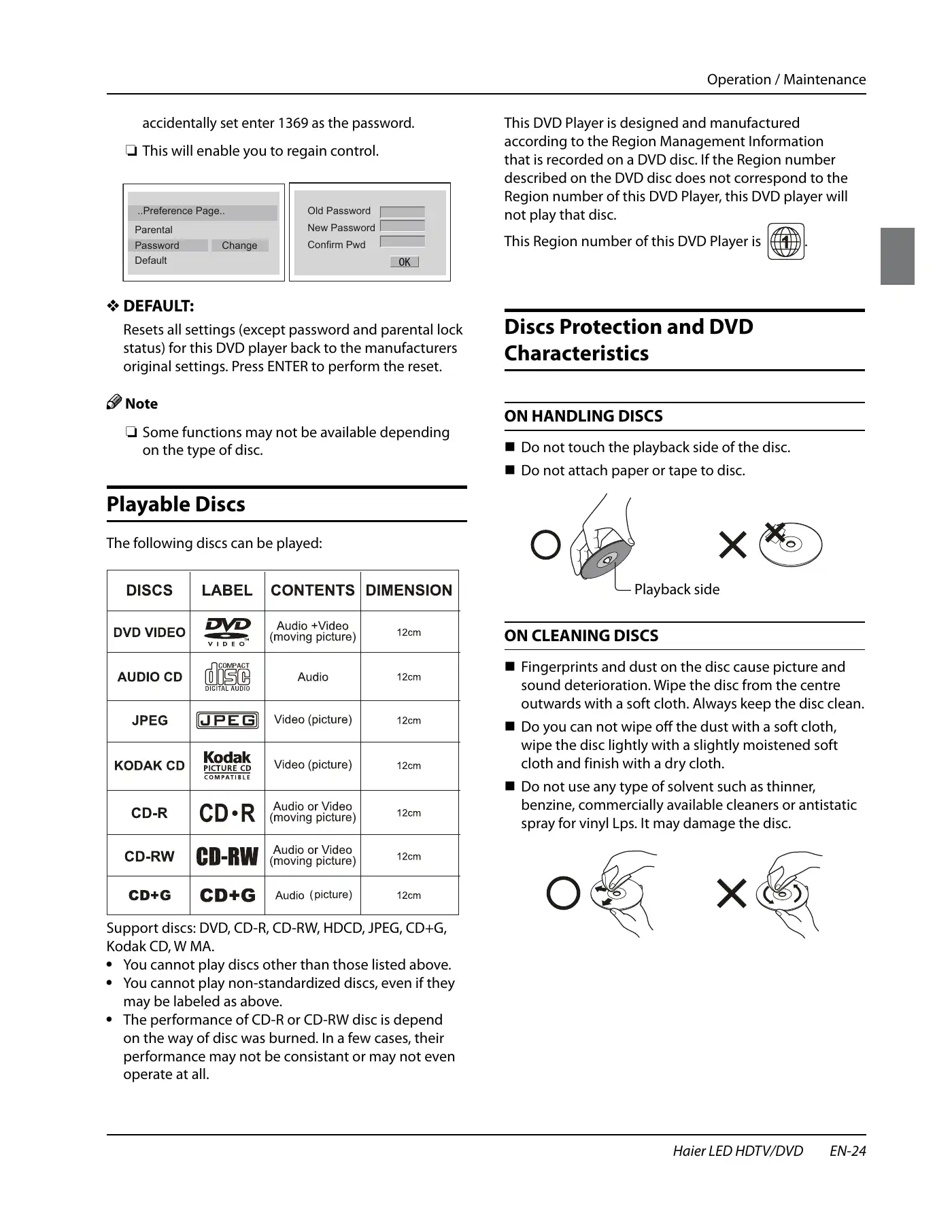 Haier HLC24XK2 Owner's Manual Manual pdf 25 page image