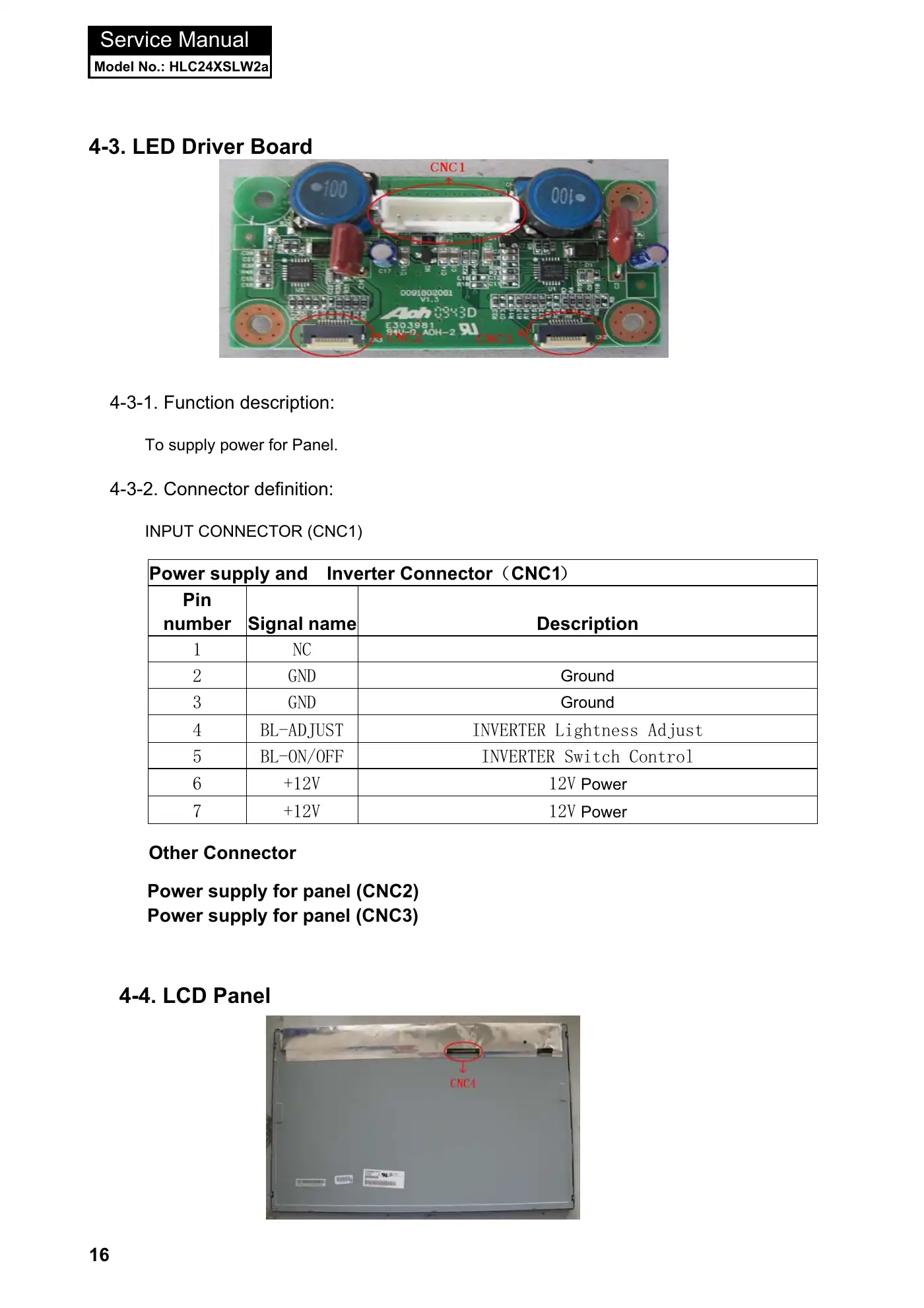 Haier HLC24XSLW2 Service Manual Manual pdf 17 page image
