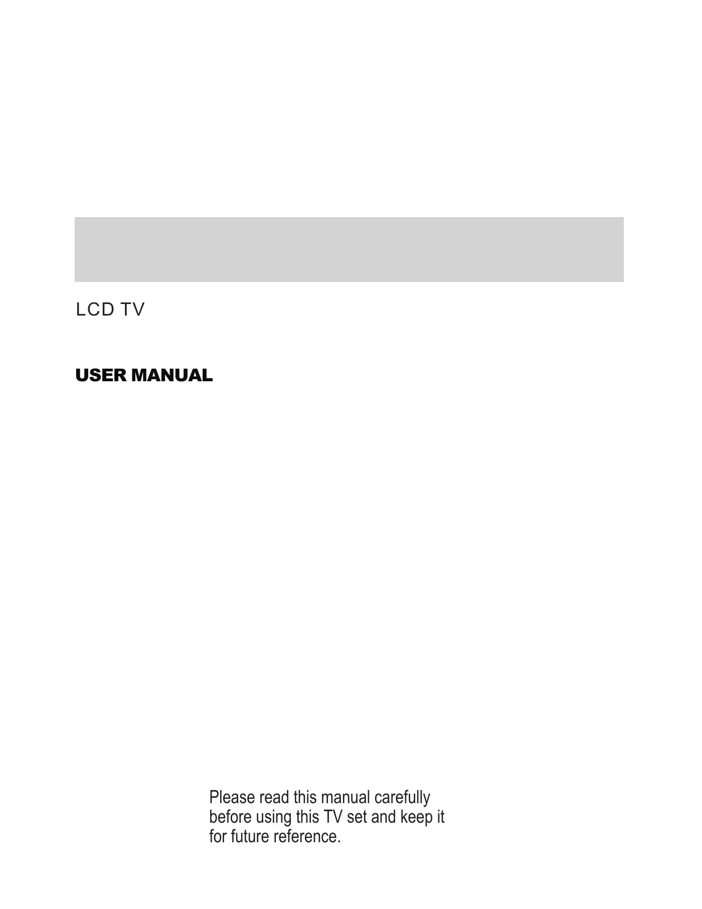 Haier L1510A-C User Manual Manual pdf 1 page image