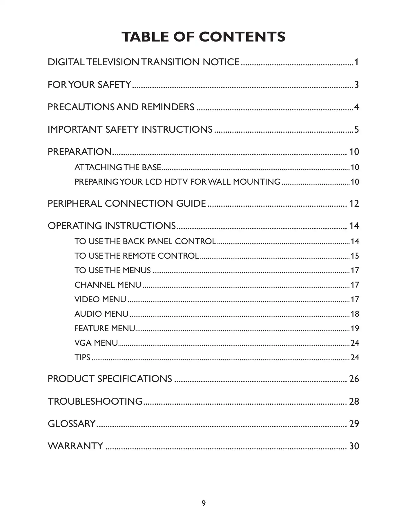 Haier LE22C1380 Owner's Manual Manual pdf 11 page image