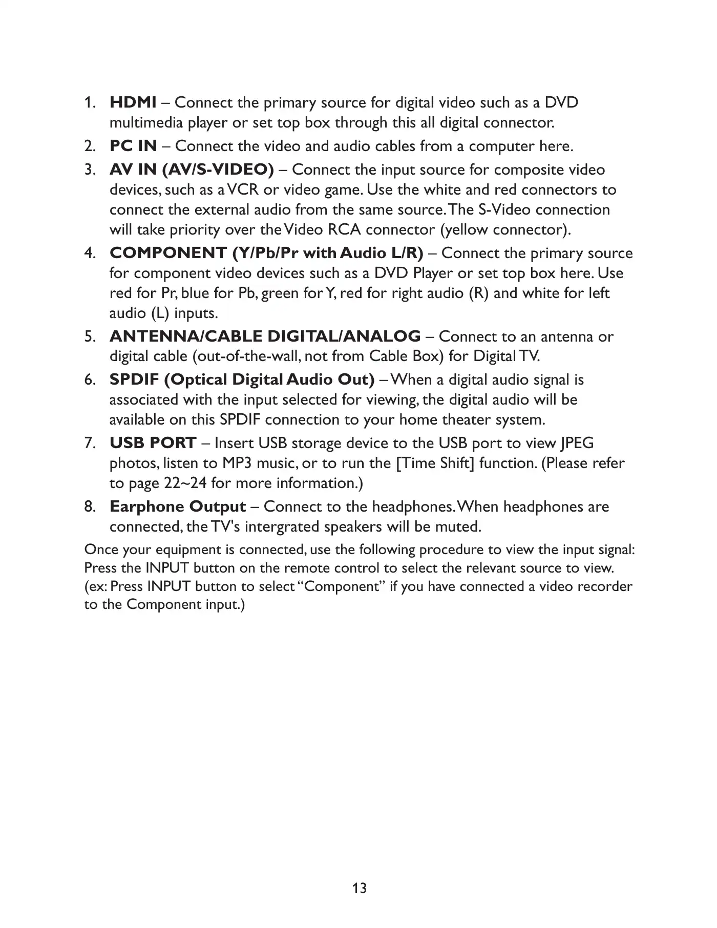 Haier LE22C1380 Owner's Manual Manual pdf 15 page image