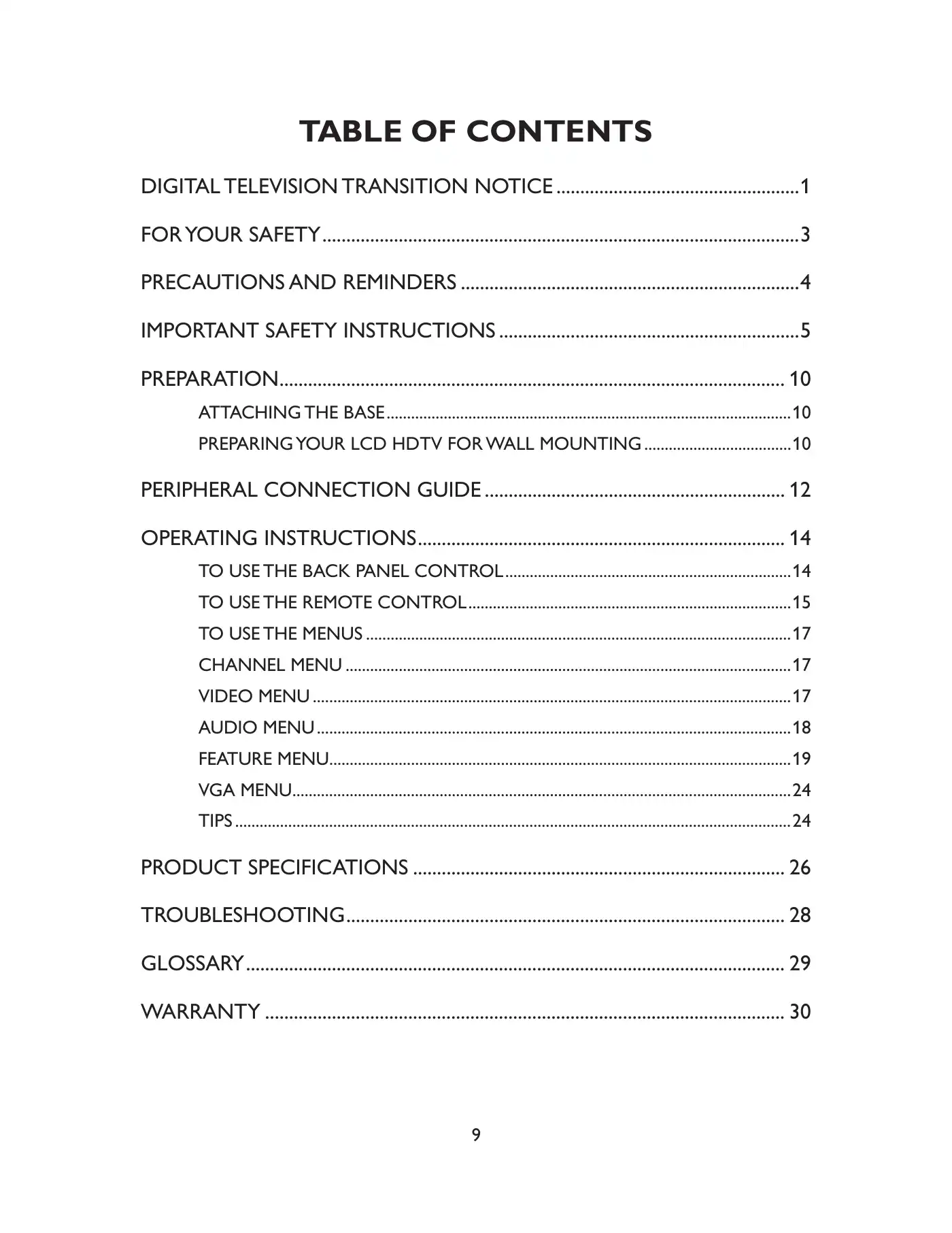Haier LE19C1320 Owner's Manual Manual pdf 10 page image