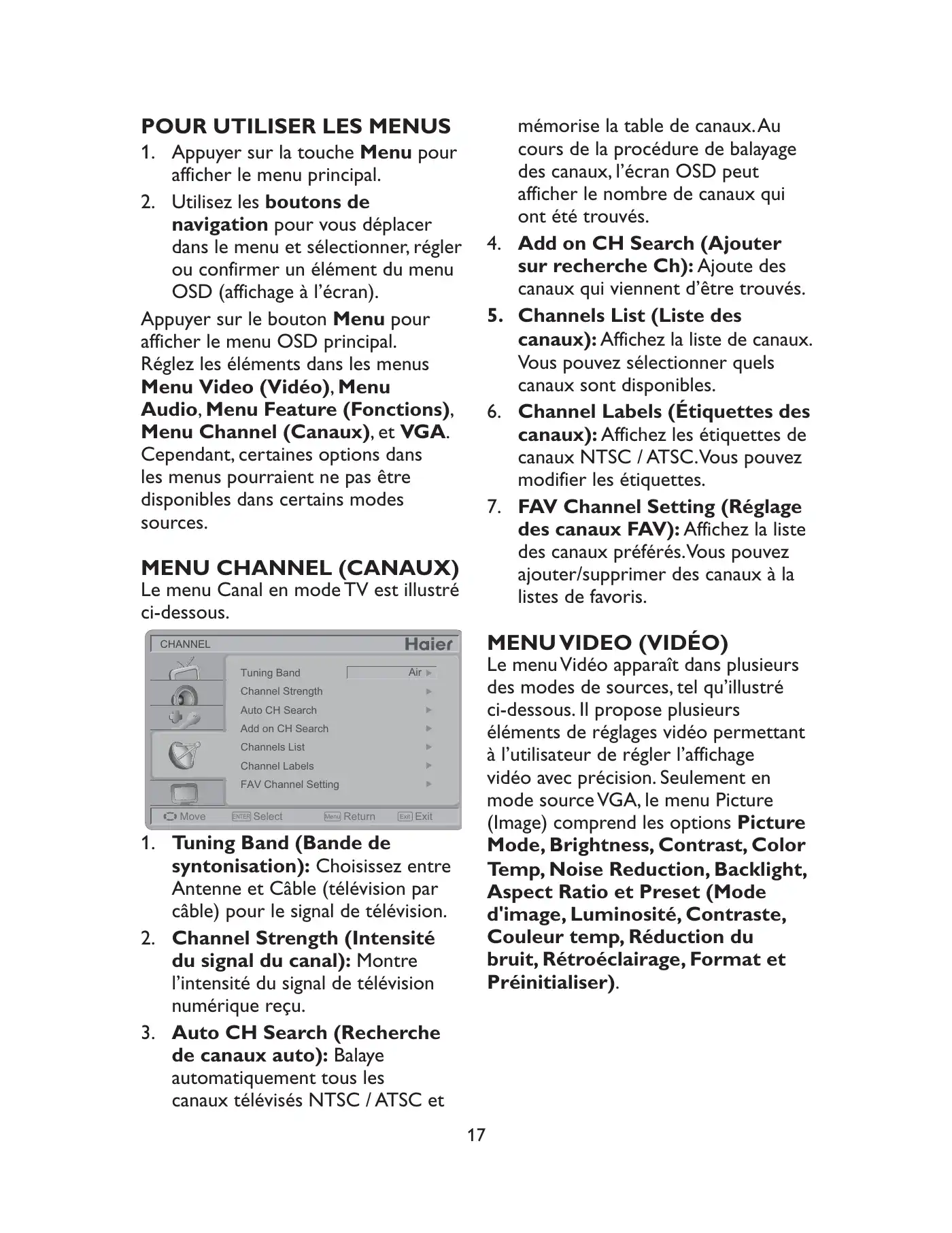 Haier LE19C1320 Owner's Manual Manual pdf 49 page image