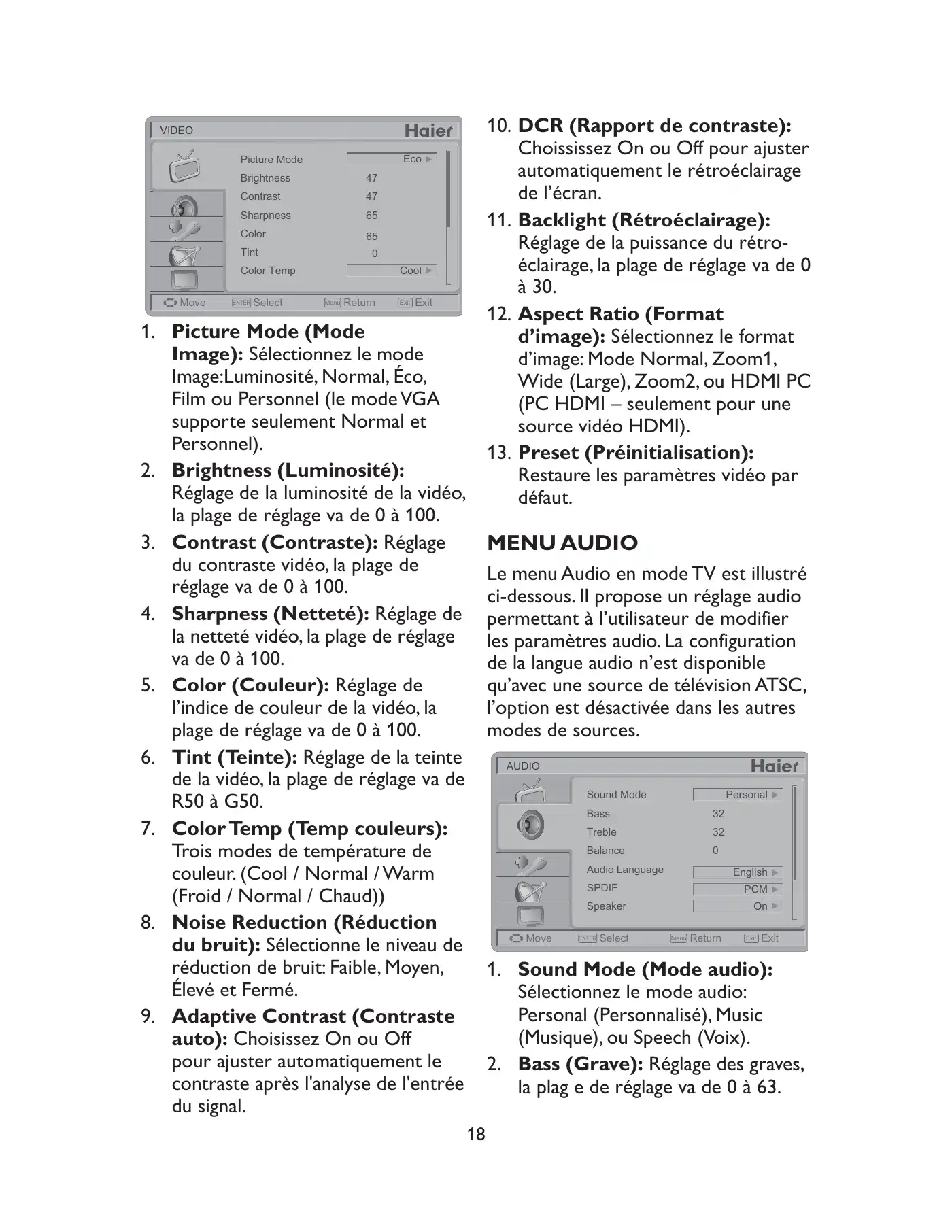 Haier LE19C1320 Owner's Manual Manual pdf 50 page image