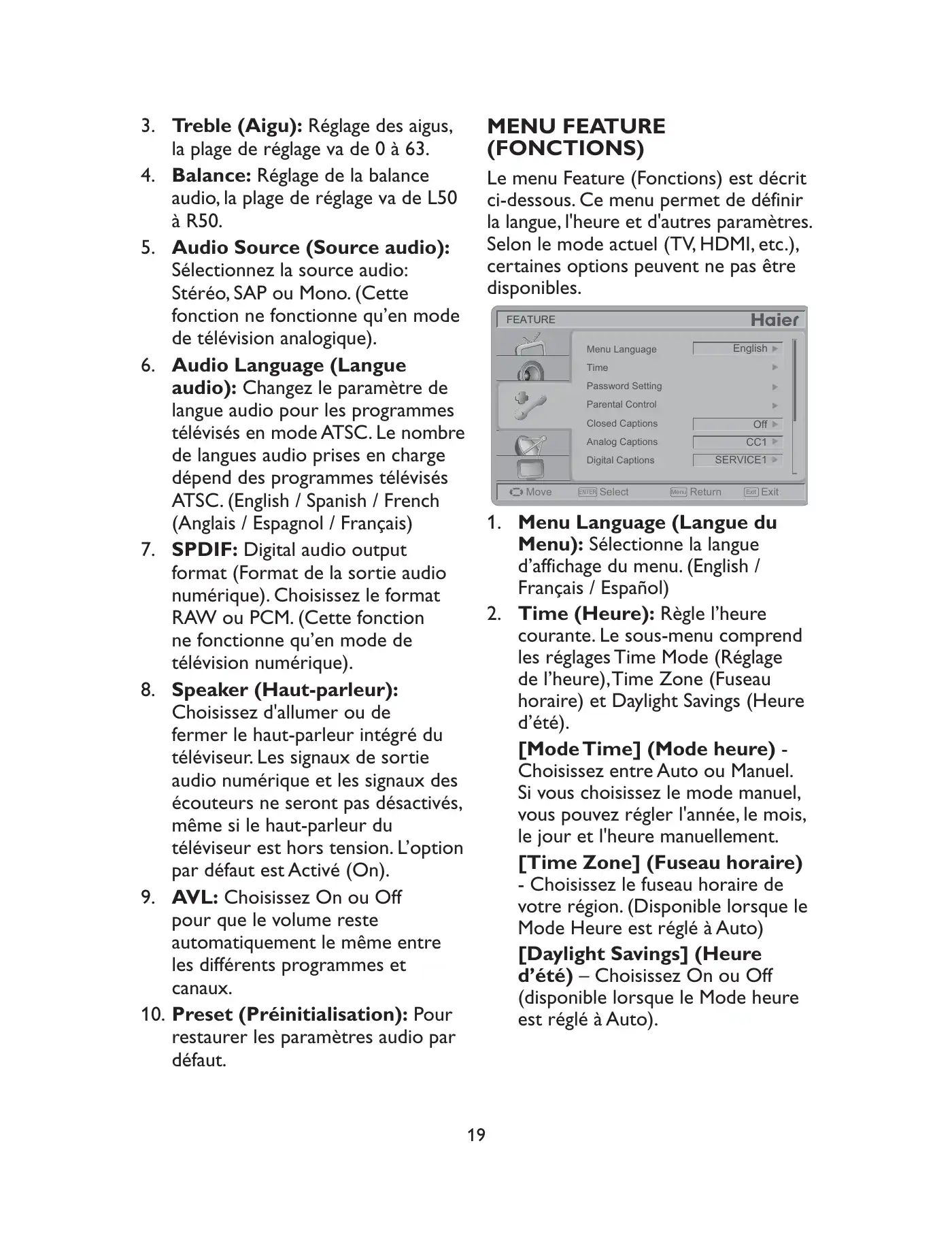 Haier LE19C1320 Owner's Manual Manual pdf 51 page image
