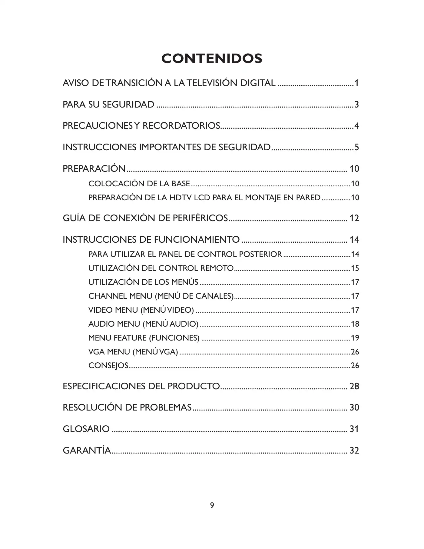 Haier LE19C1320 Owner's Manual Manual pdf 75 page image
