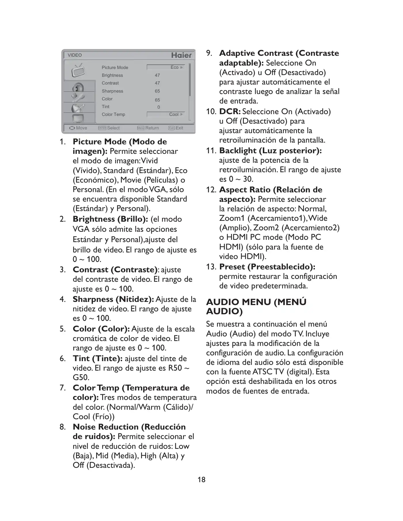 Haier LE19C1320 Owner's Manual Manual pdf 84 page image