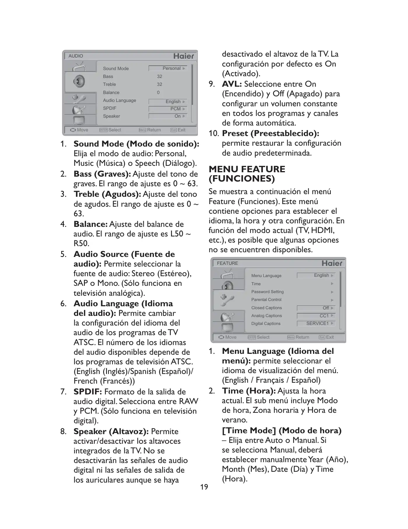 Haier LE19C1320 Owner's Manual Manual pdf 85 page image