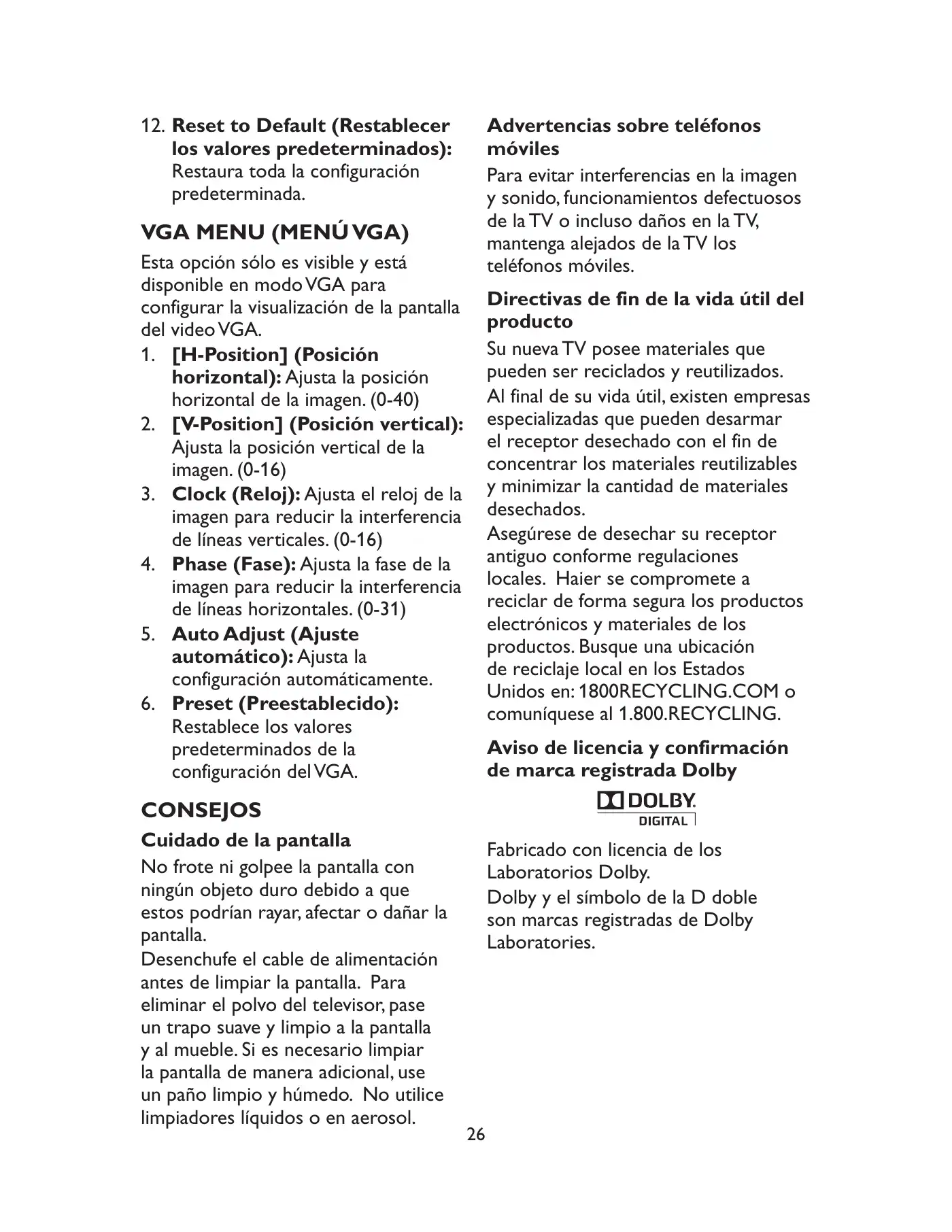 Haier LE19C1320 Owner's Manual Manual pdf 92 page image