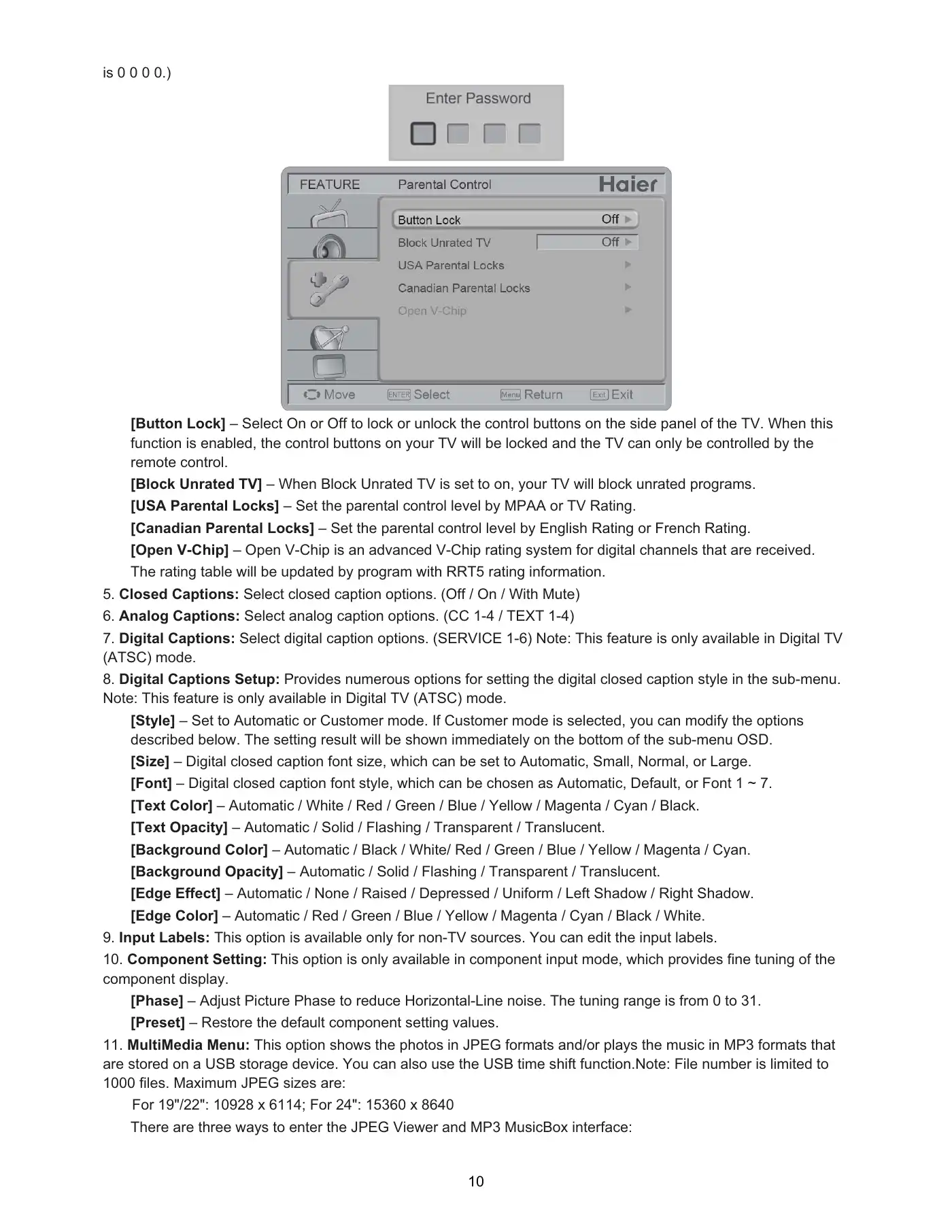 Haier LE19C1320 Service Manual Manual pdf 10 page image