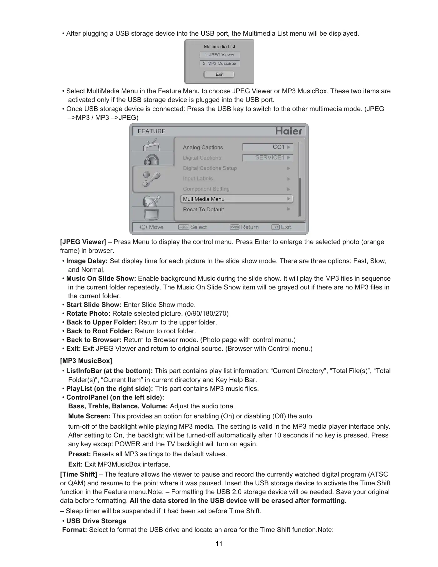 Haier LE19C1320 Service Manual Manual pdf 11 page image