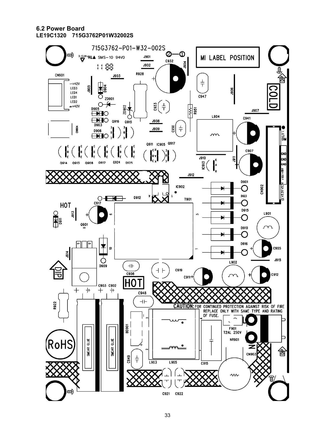 Haier LE19C1320 Service Manual Manual pdf 33 page image