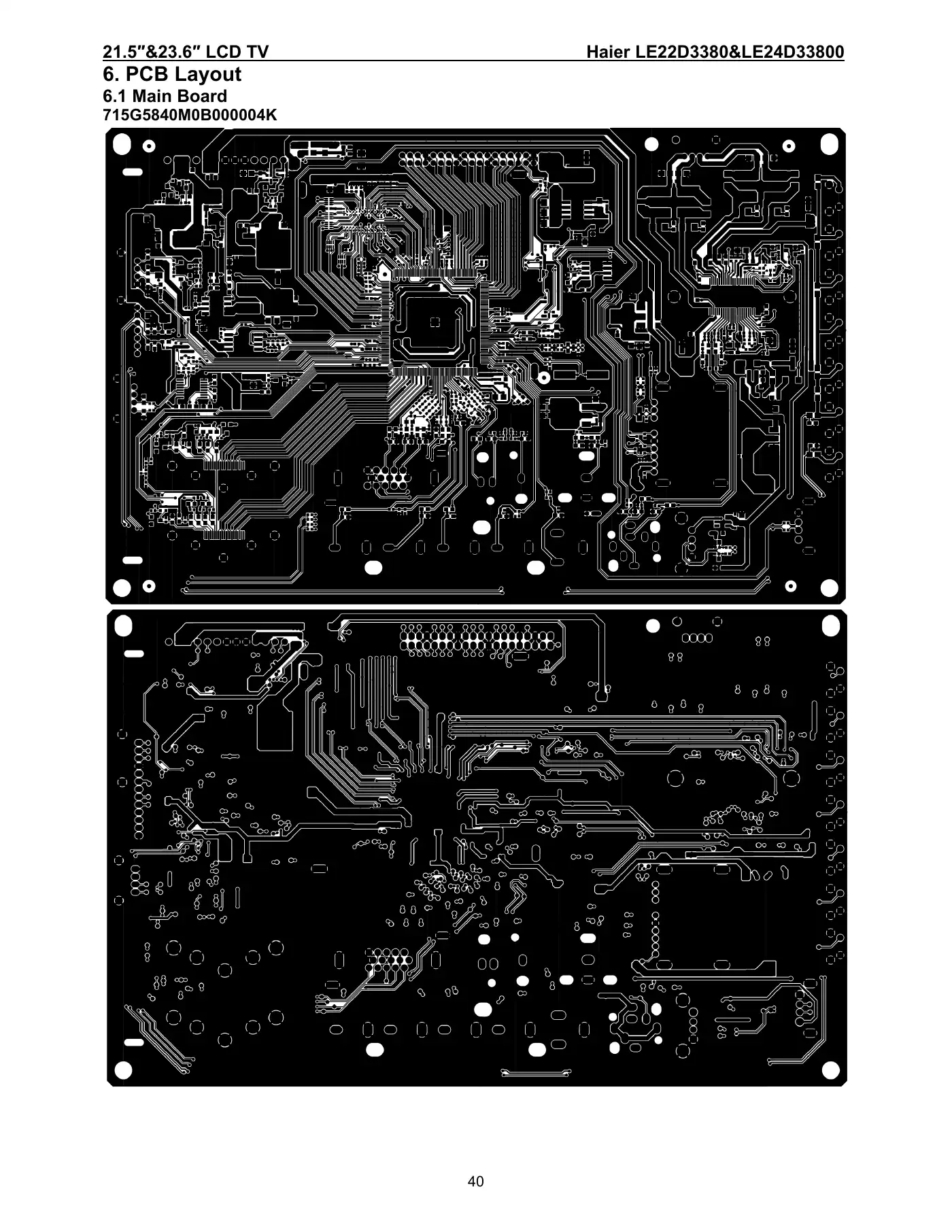 Haier LE24D33800 Service Manual Manual pdf 40 page image