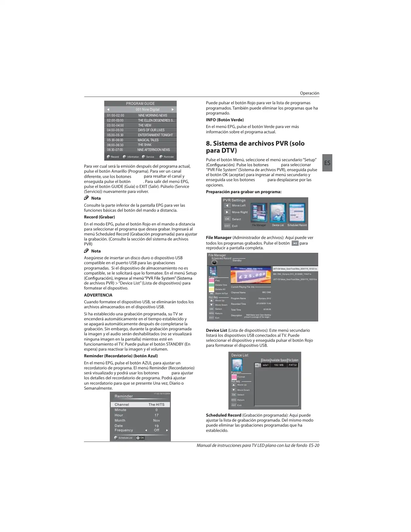 Haier LE32B7000C Instruction Manual Manual pdf 140 page image
