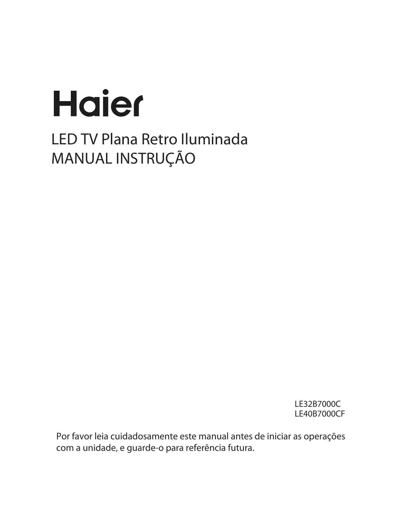 Haier LE32B7000C Instruction Manual Manual pdf 180 page image