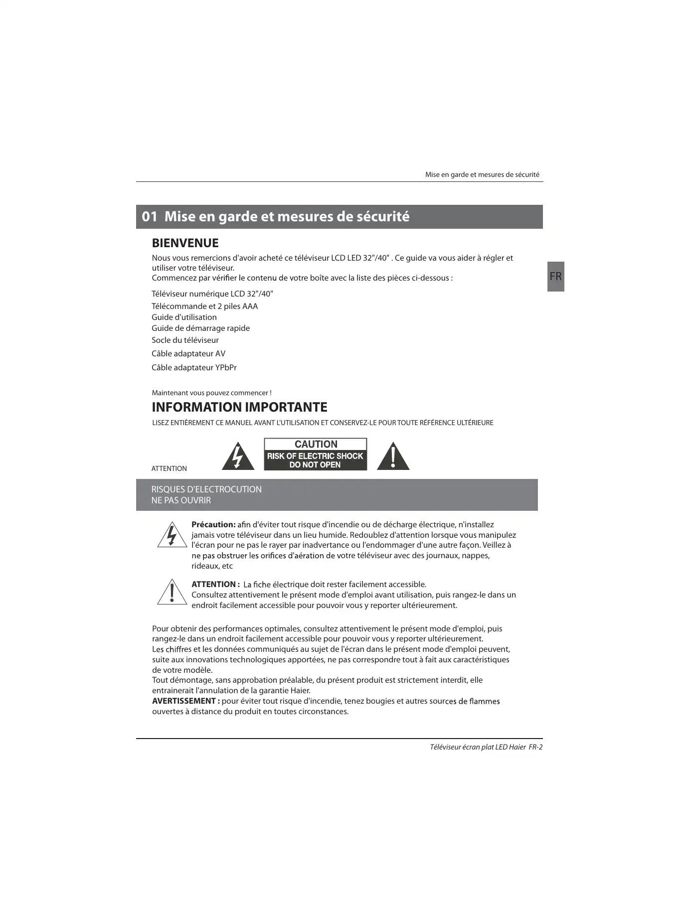 Haier LE32B7000C Instruction Manual Manual pdf 33 page image