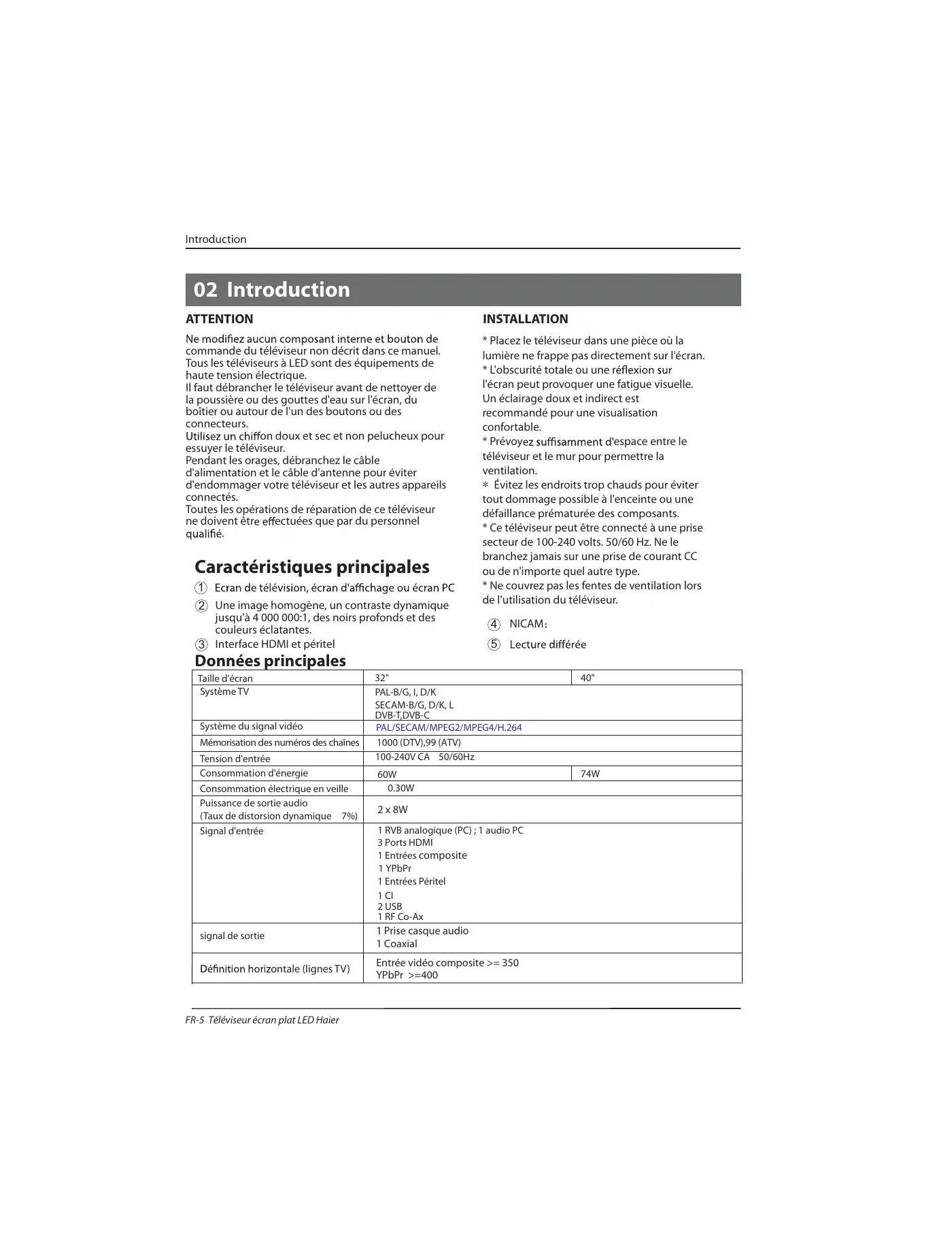 Haier LE32B7000C Instruction Manual Manual pdf 36 page image