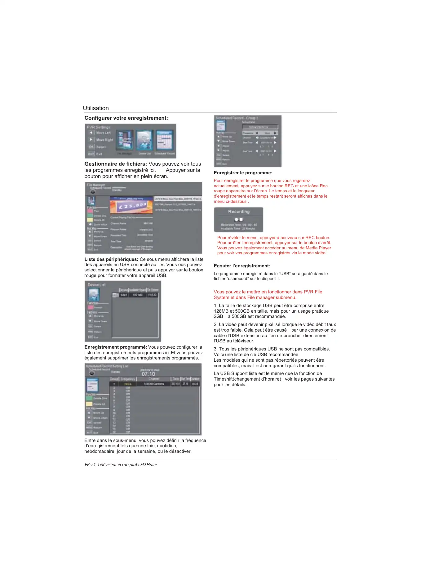 Haier LE32B7000C Instruction Manual Manual pdf 52 page image