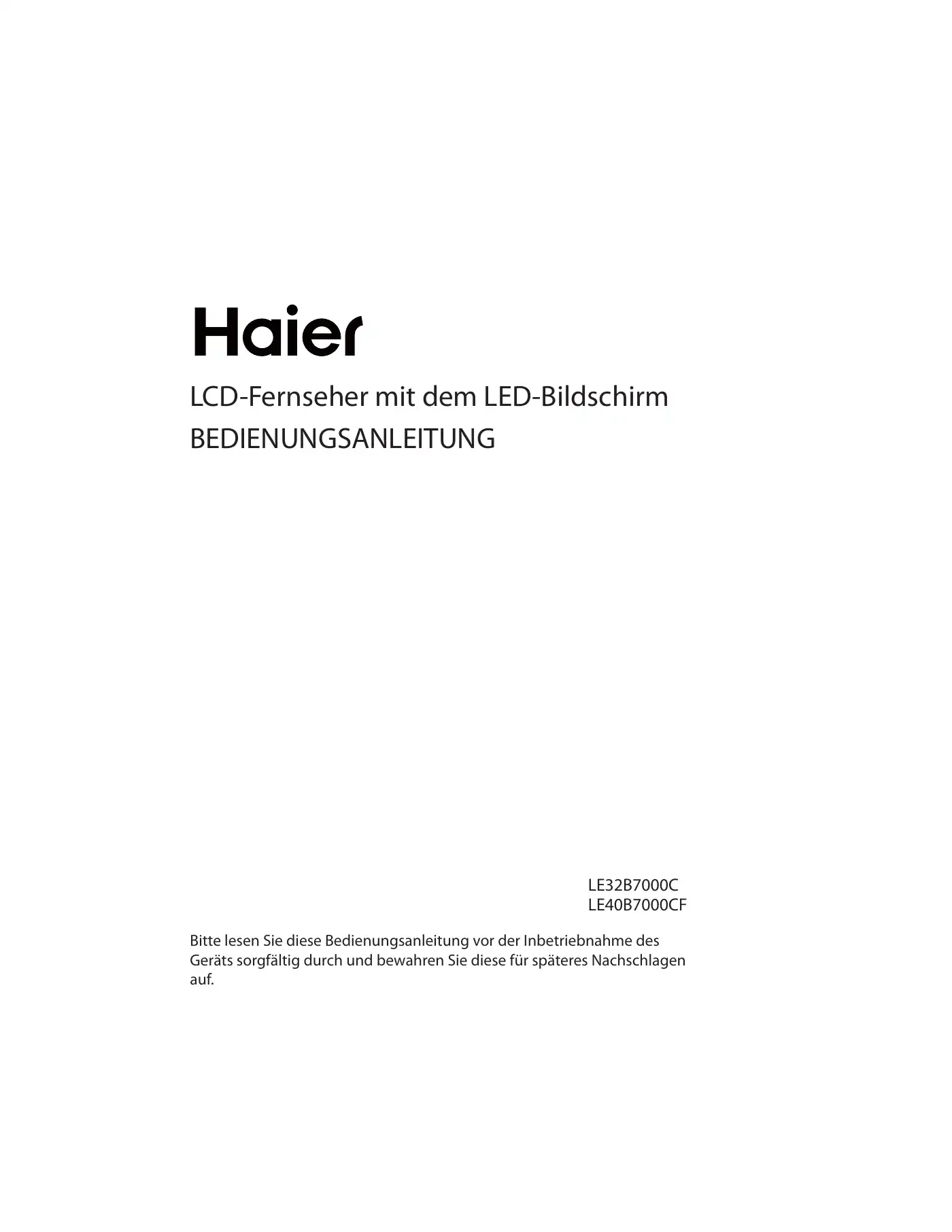 Haier LE32B7000C Instruction Manual Manual pdf 62 page image