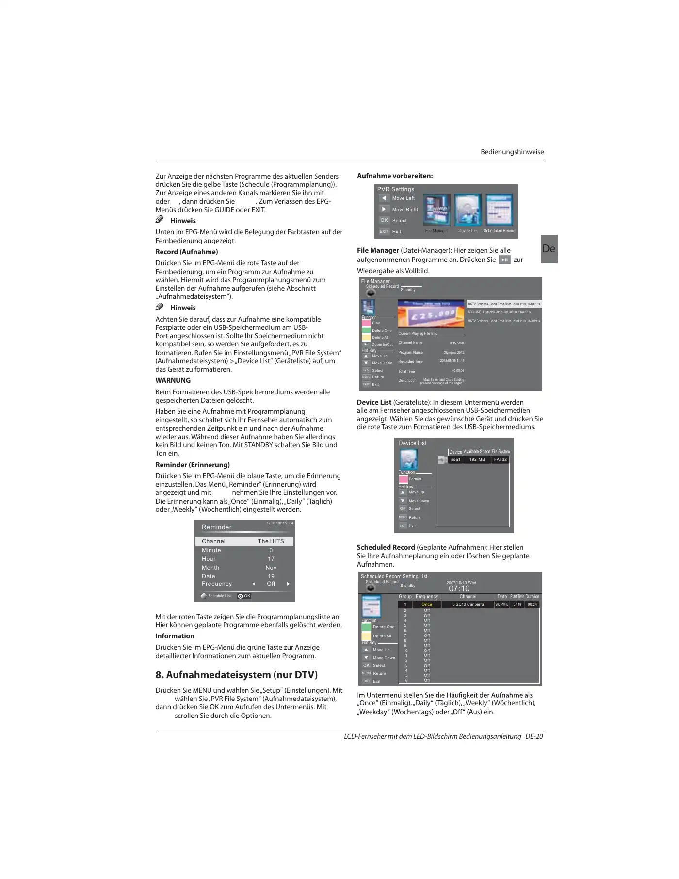 Haier LE32B7000C Instruction Manual Manual pdf 82 page image