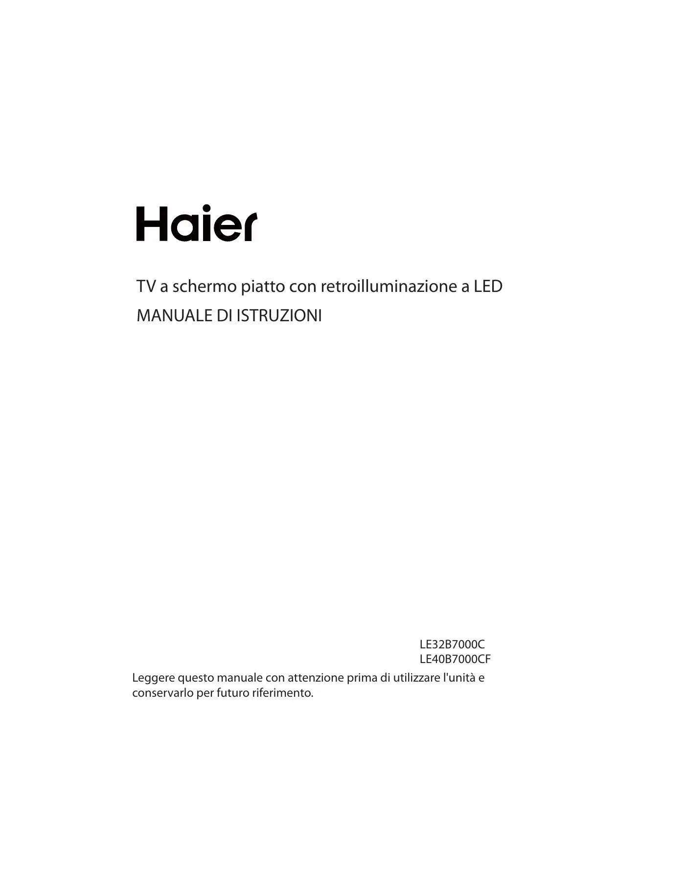 Haier LE32B7000C Instruction Manual Manual pdf 92 page image